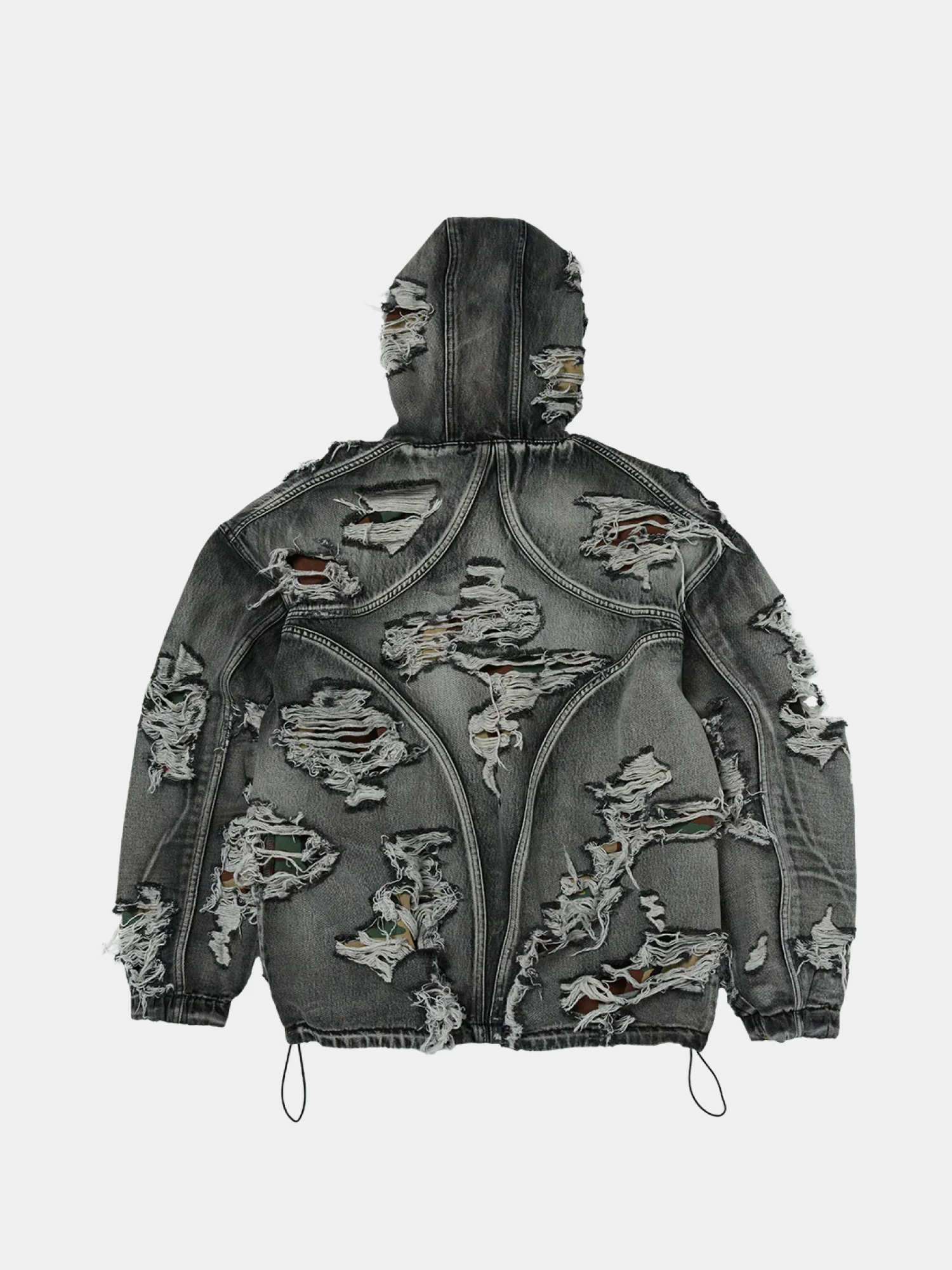Джинсовая куртка Thug Club Hell Denim Camo Black