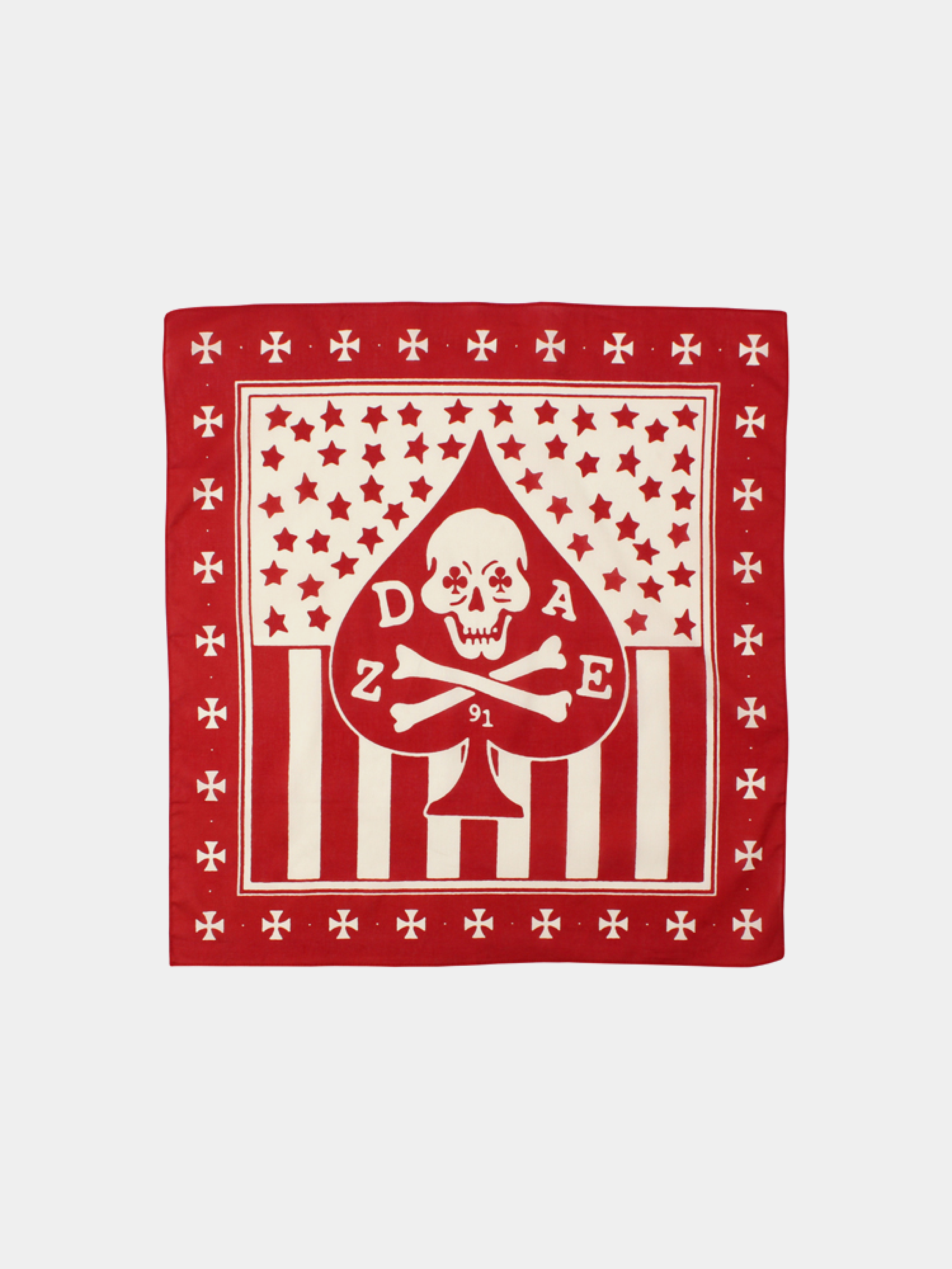 Банданы DAZE Skull Bandanas Pack Black/Red