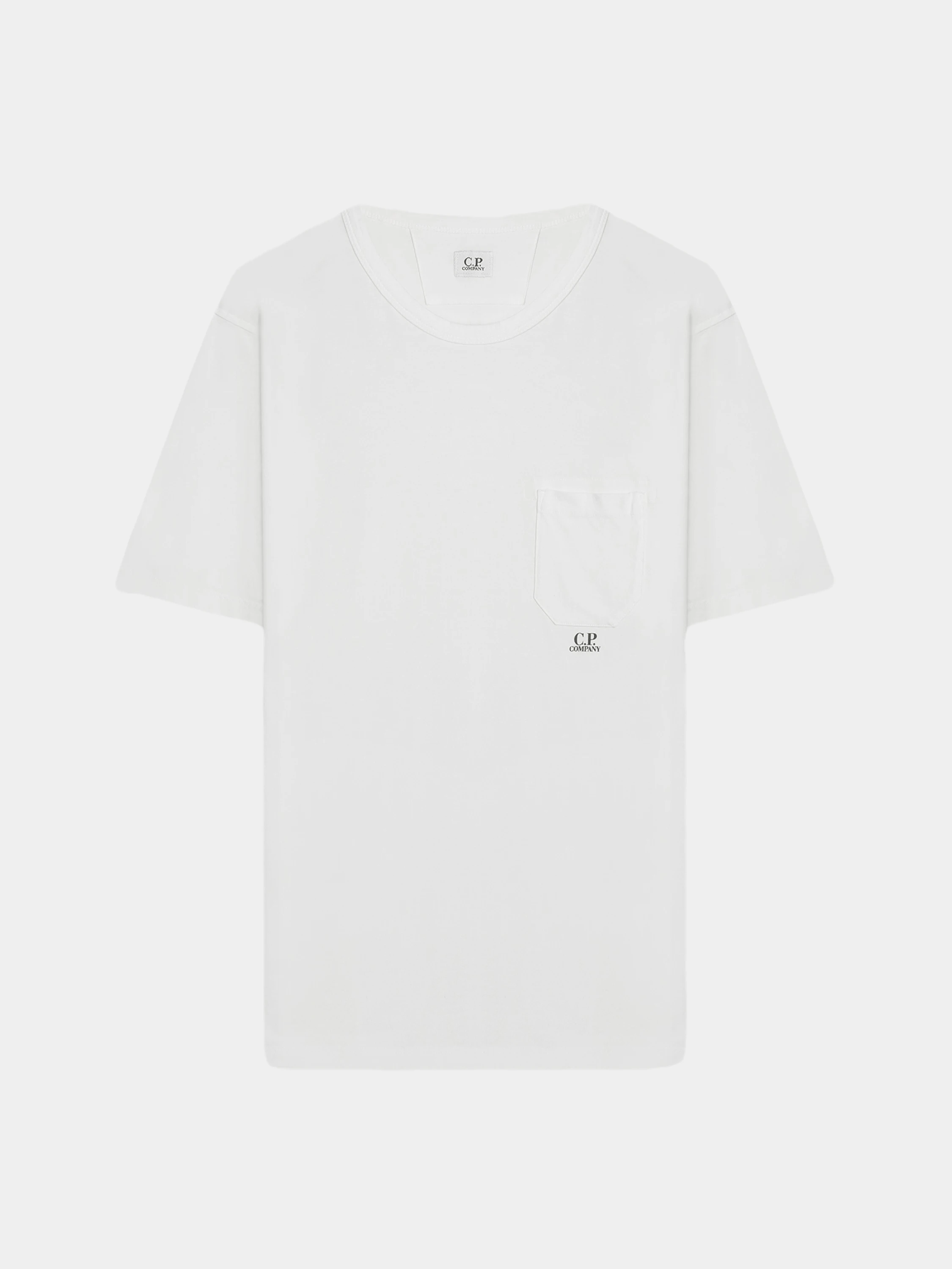 Футболка C.P. Company Logo Patch Pocket Gauze White