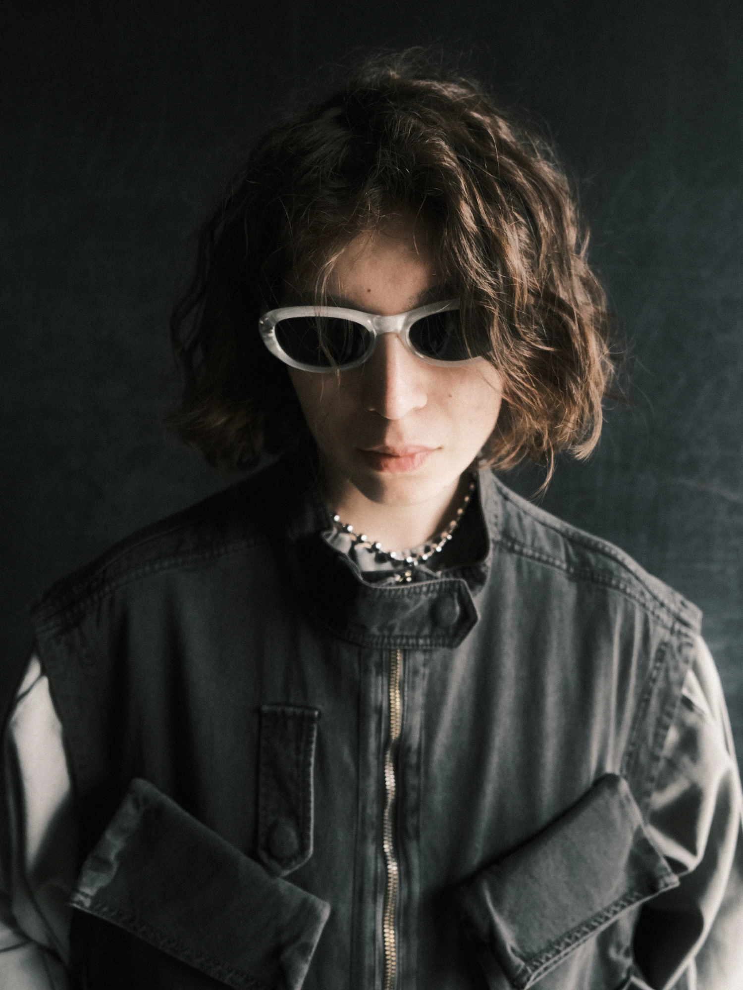Очки Bonnie Clyde Groupie Silver & Black Lens