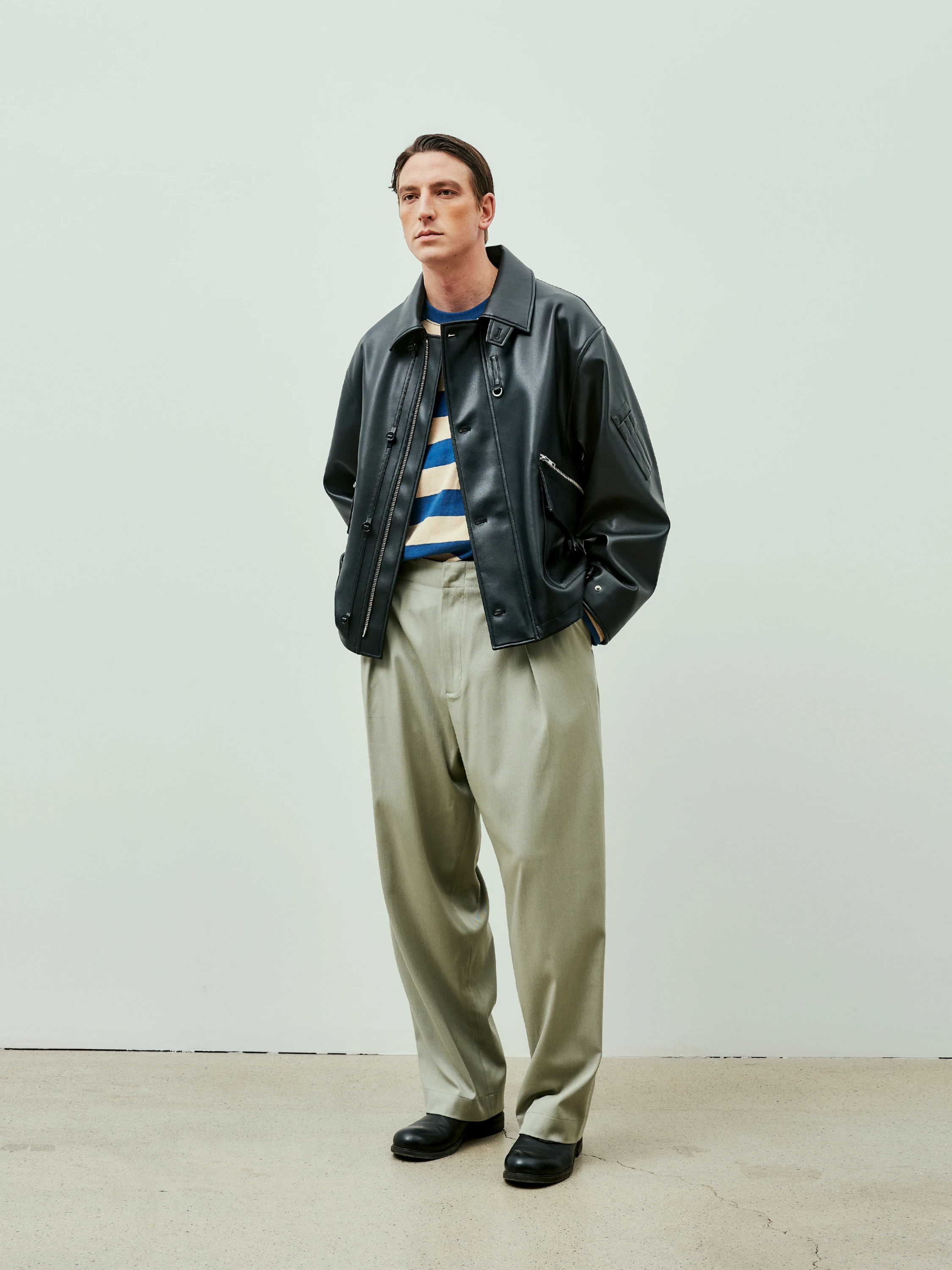 Брюки Uniform Bridge One Tuck Banding Slacks Sage Green