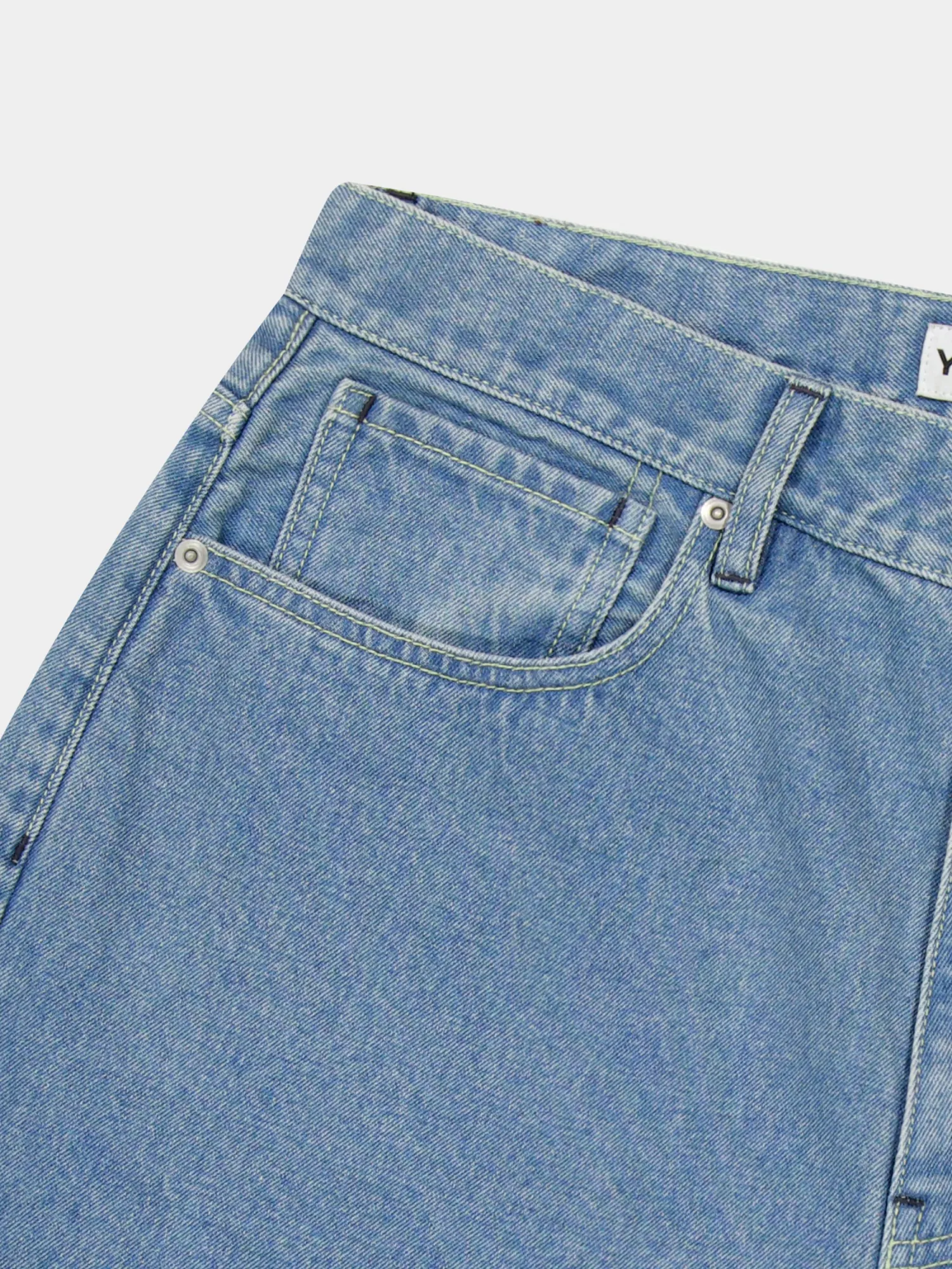 Шорты YESEYESEE Basal 5 Pockets Bleached Indigo