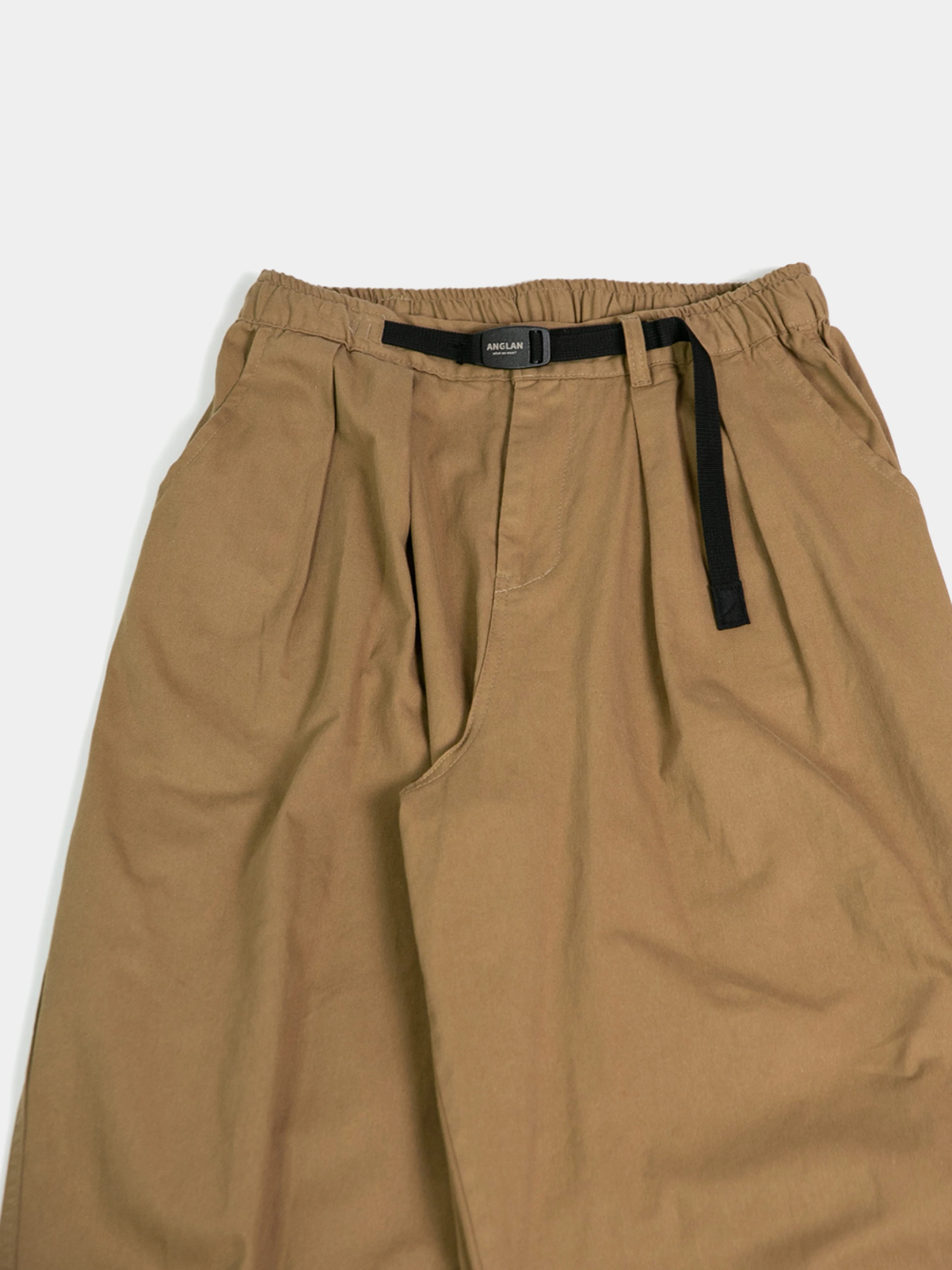 Брюки ANGLAN Twill Cotton Belt Balloon Pants Beige