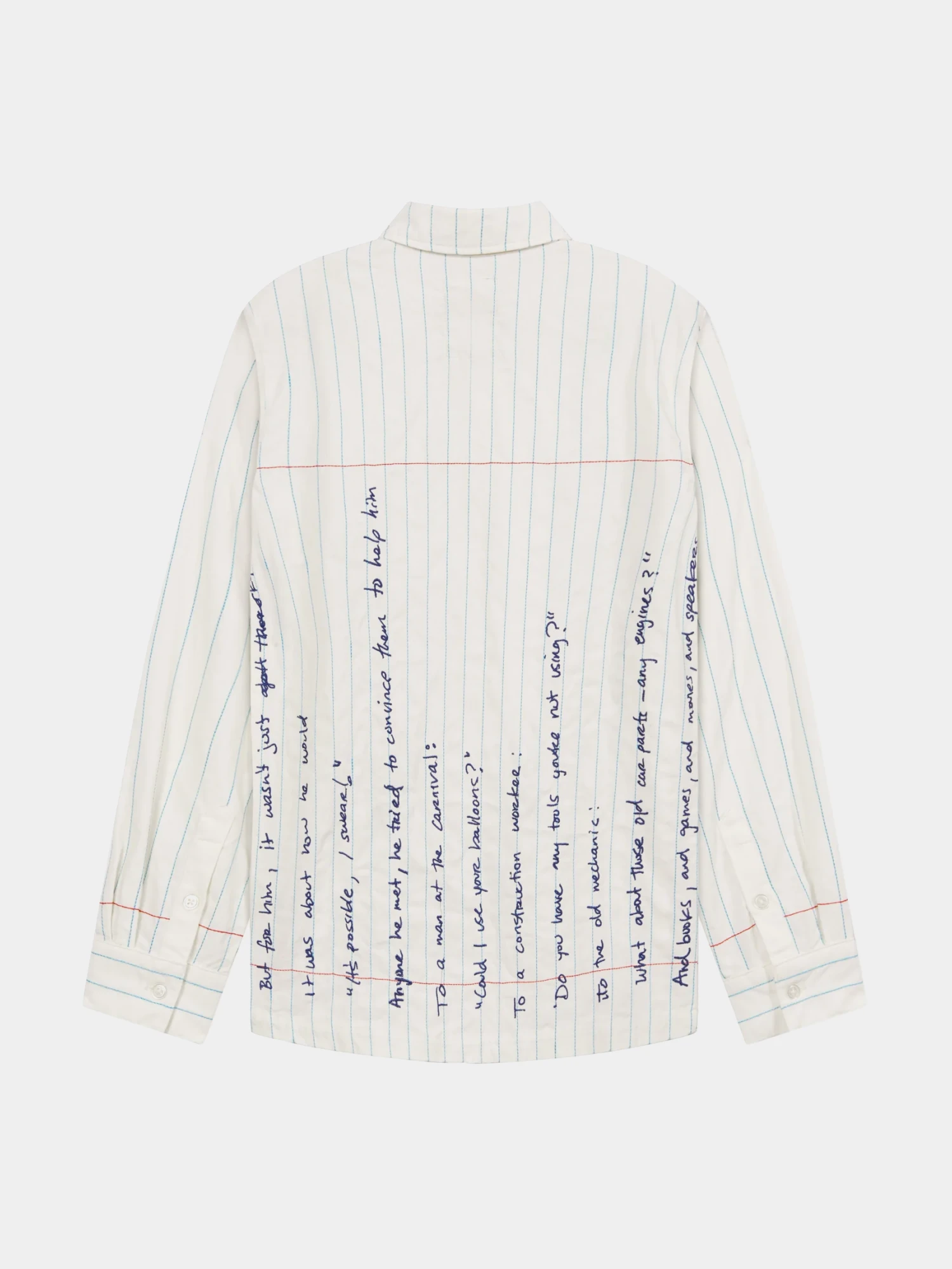 Рубашка KidSuper Paper Handwriting White
