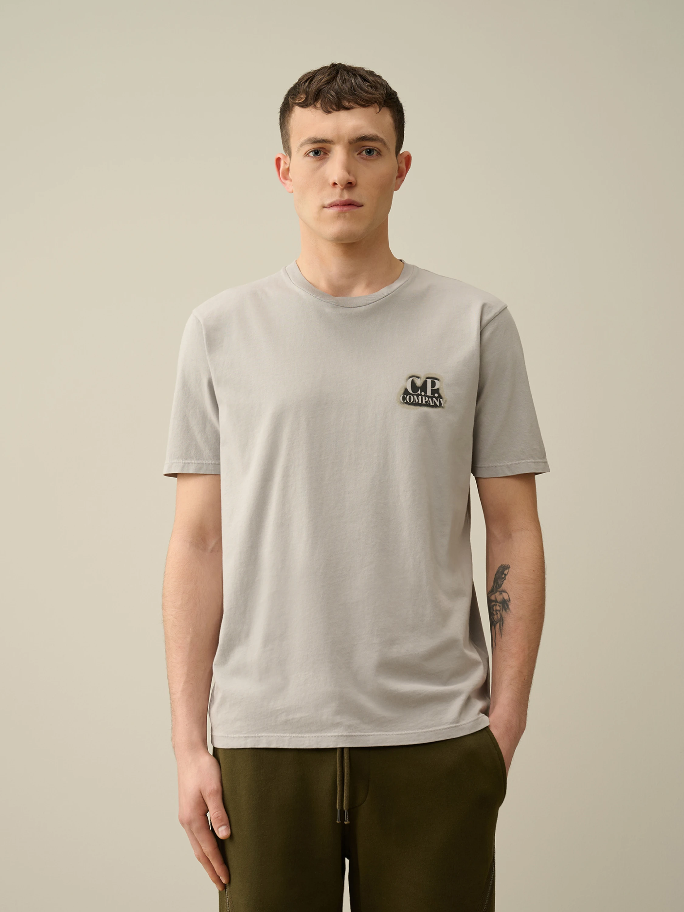 Футболка C.P. Company 24/1 Jersey British Sailor Drizzle Grey