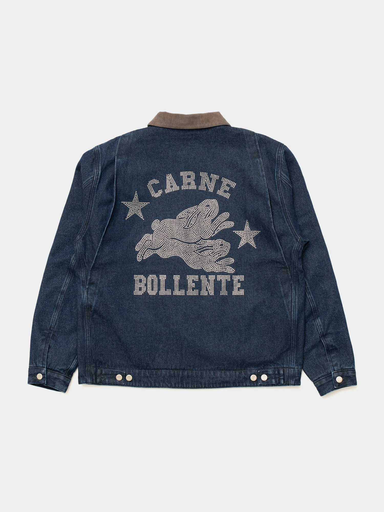 Джинсовая куртка Carne Bollente Moto Rabbit Washed Blue