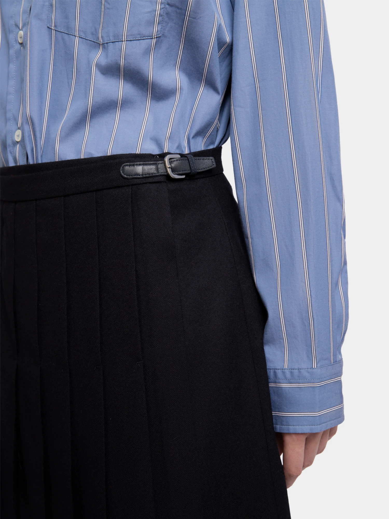 Женская юбка LE17SEPTEMBRE Pleated Wrap Navy