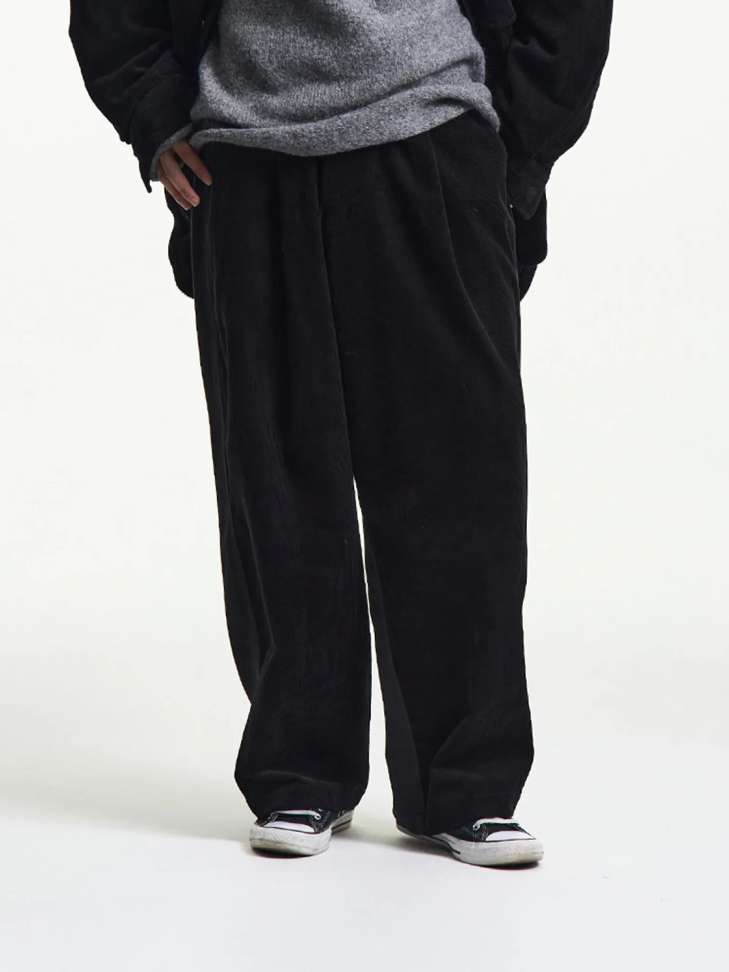Брюки MERELY MADE Premium Dual Fabric Contrast Wide Royal Black