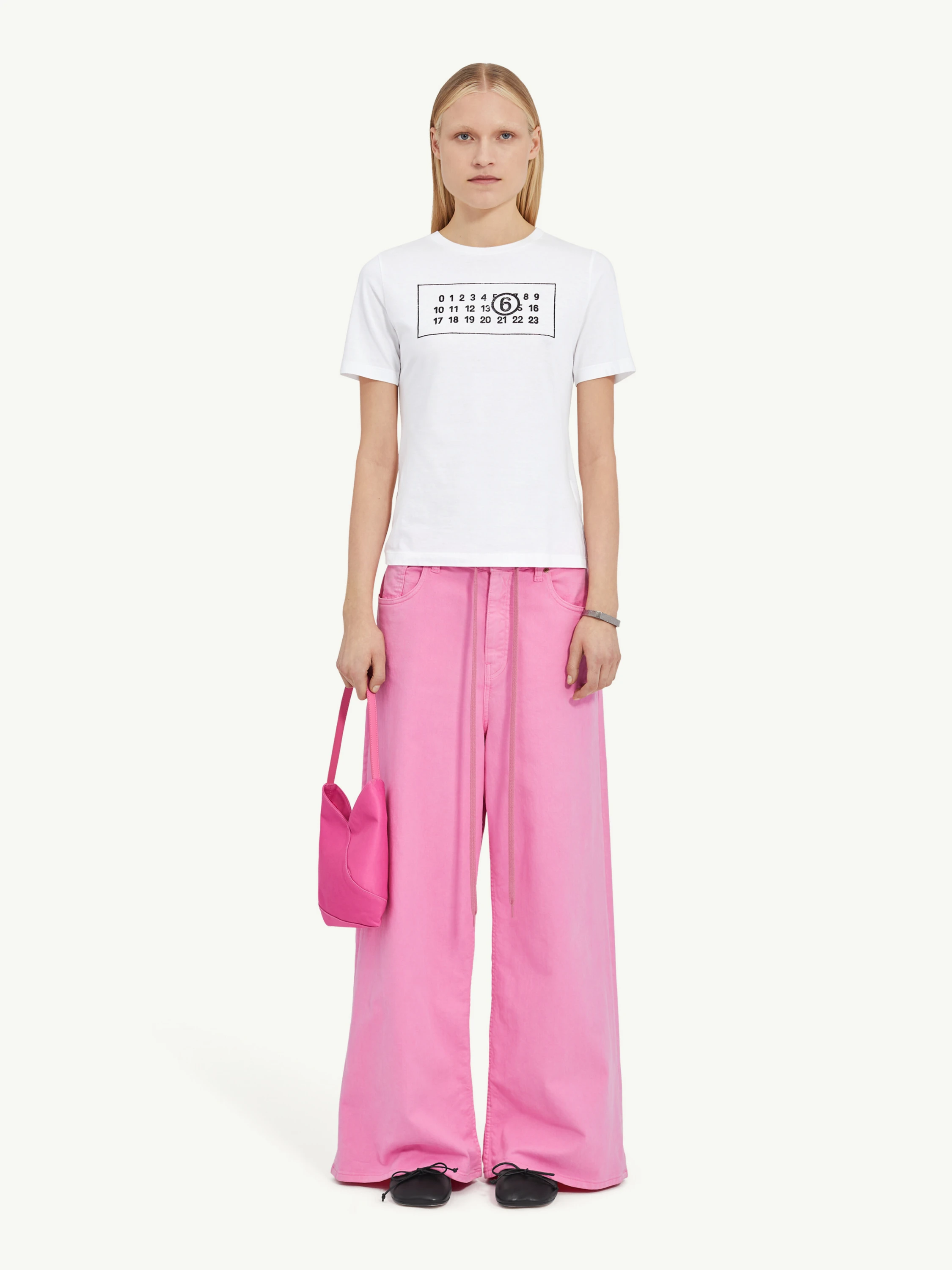 Женская футболка MM6 Maison Margiela Numeric T-Shirt White