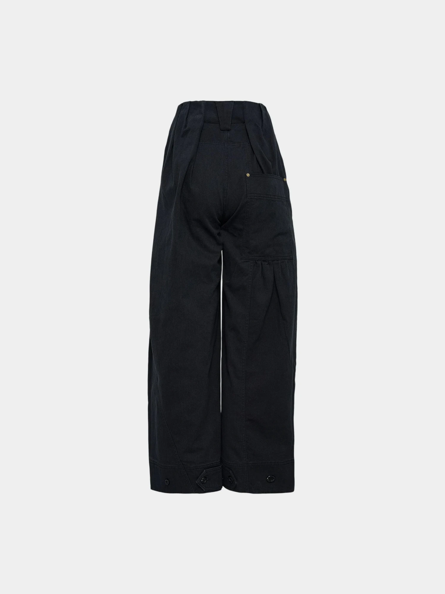 Женские брюки OPEN YY Full Gather Black