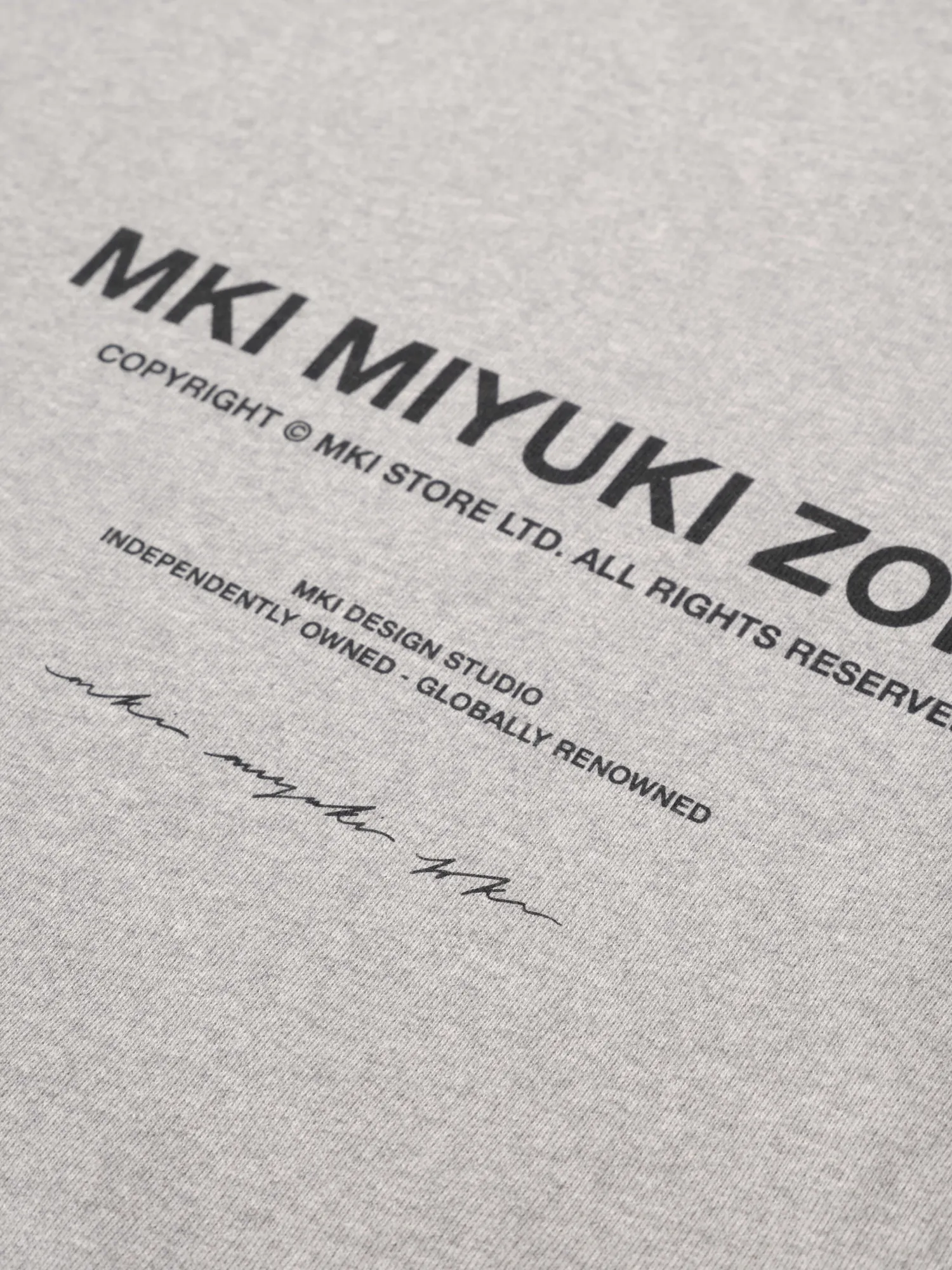 Худи MKI MIYUKI ZOKU Design Studio Grey