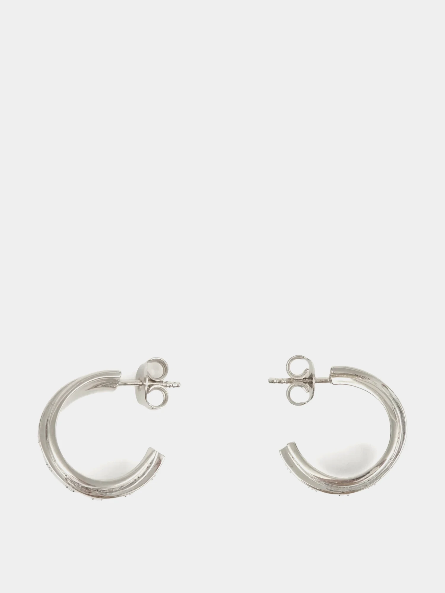 Серьги MM6 Maison Margiela Polished Hoop Earrings