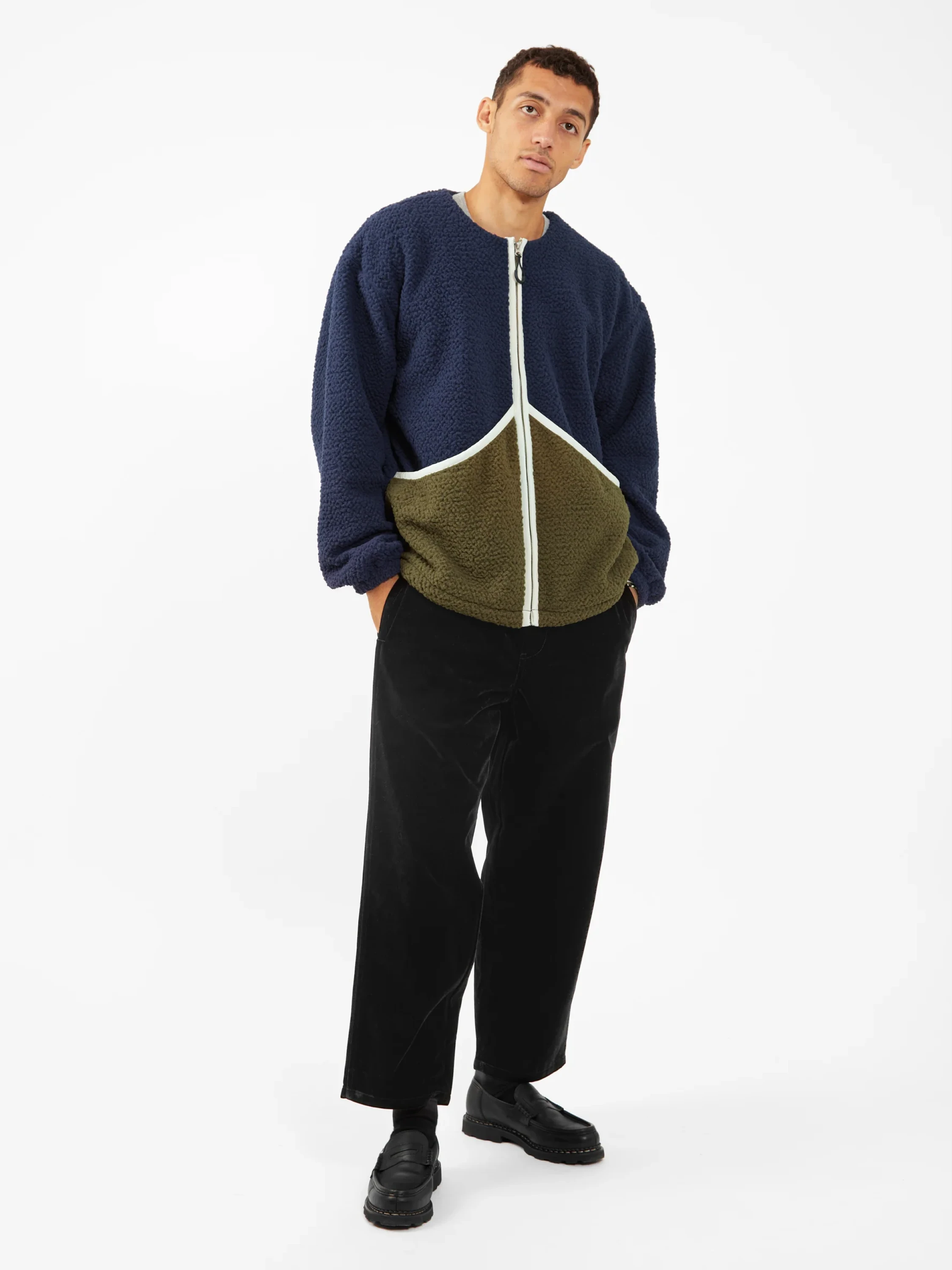 Флисовая куртка Garbstore Contrast Fleece Olive