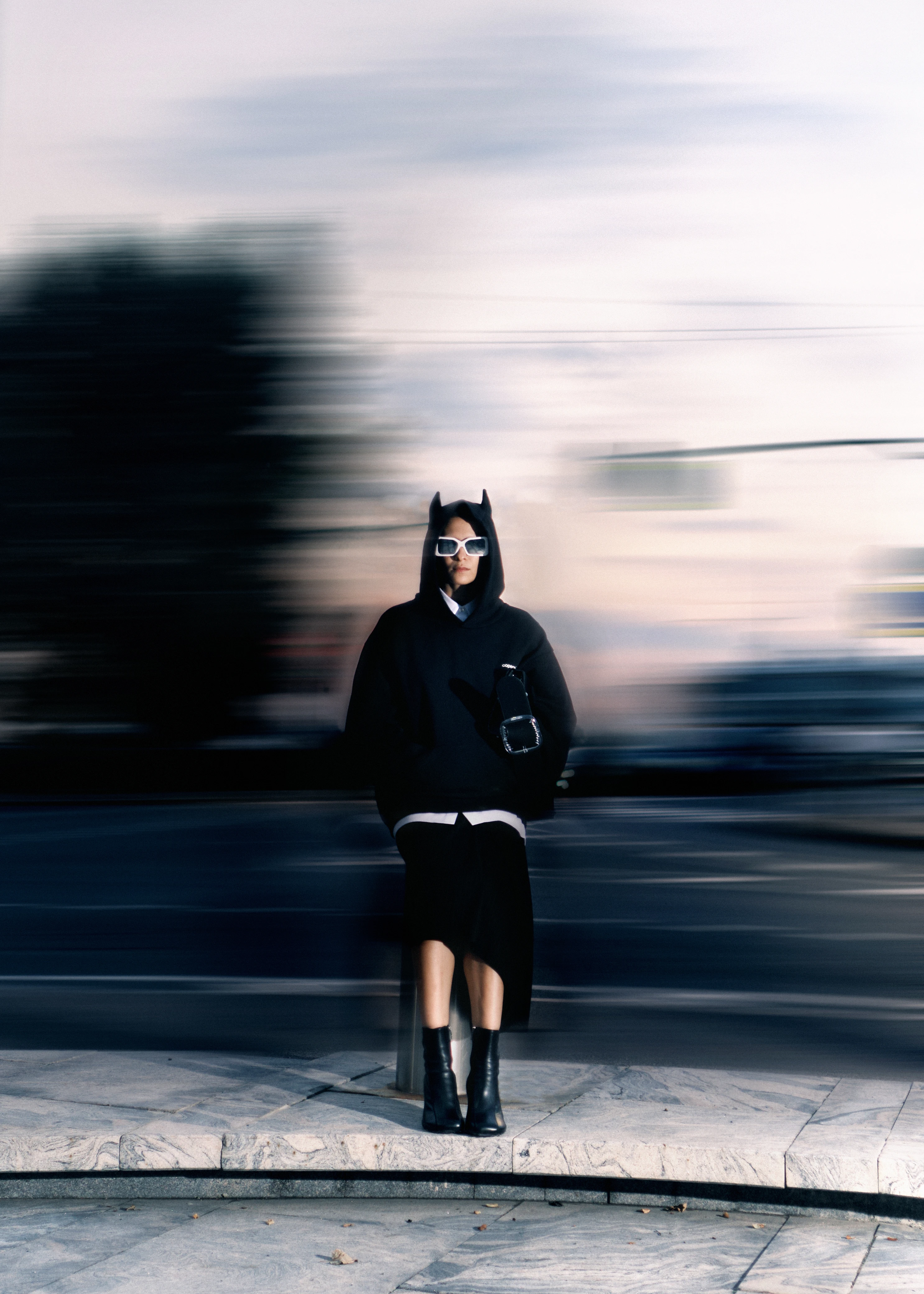 Худи Coperni Horn Hoodie Black