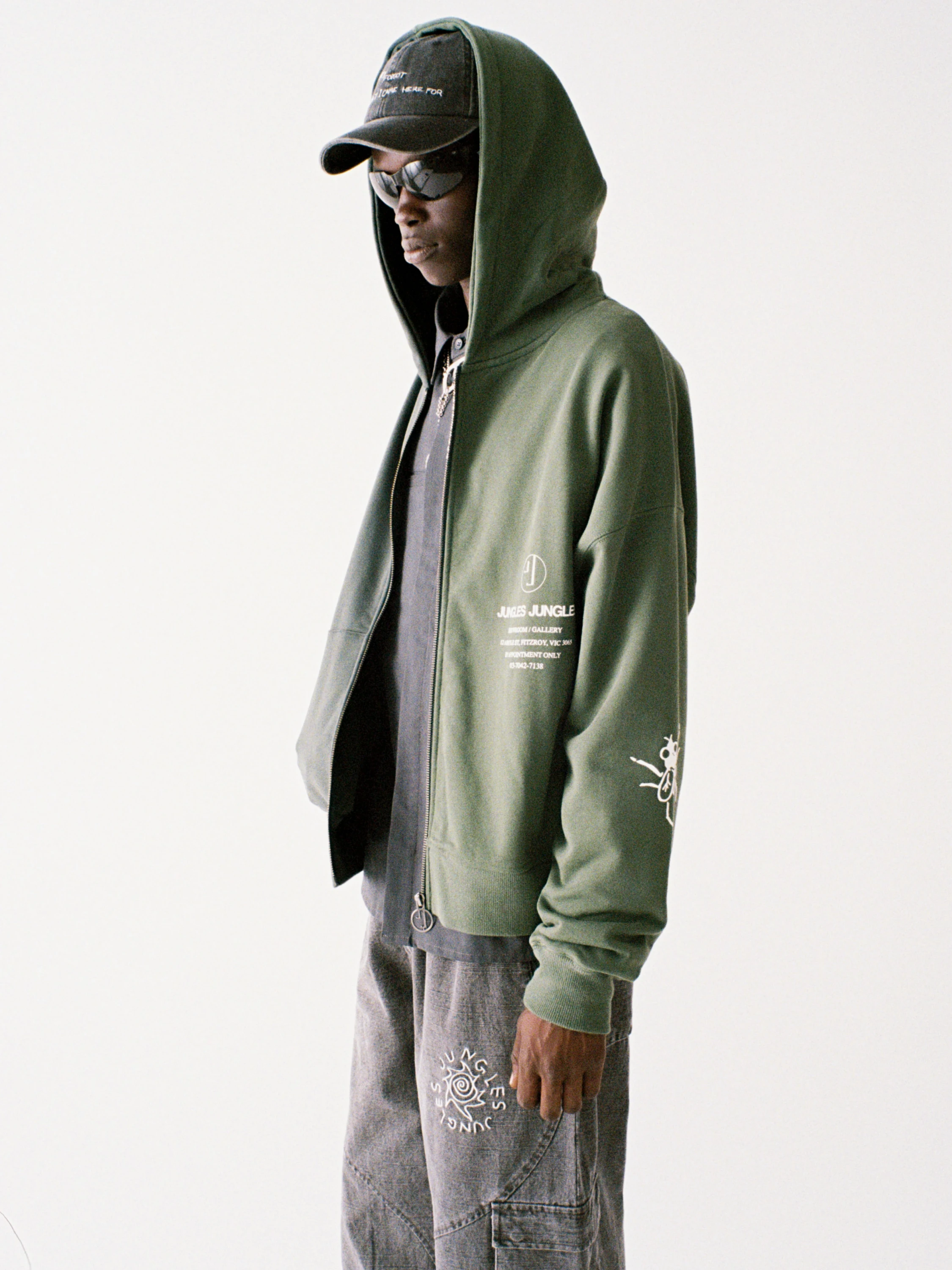 Зип-худи Jungles Jungles Appointment Only Split Green