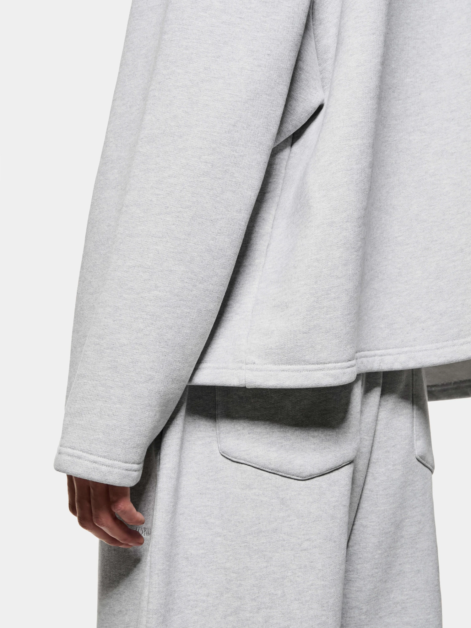 Халф-зип MKI MIYUKI ZOKU 800 GSM Superweight Grey