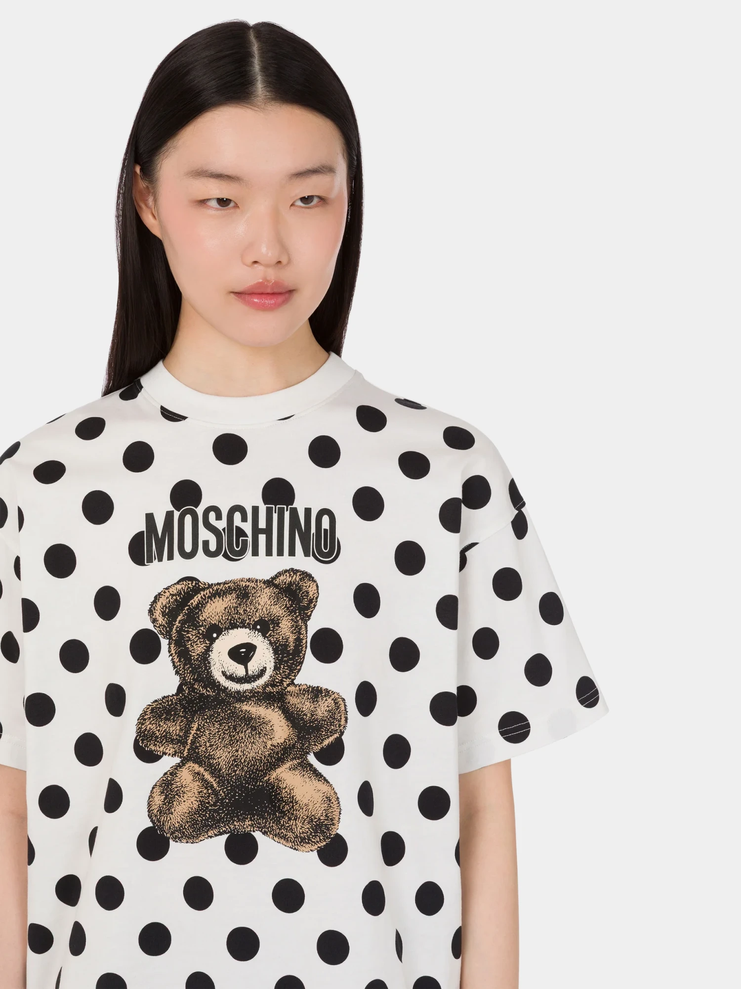 Женская футболка MOSCHINO Teddy Bear Ivory