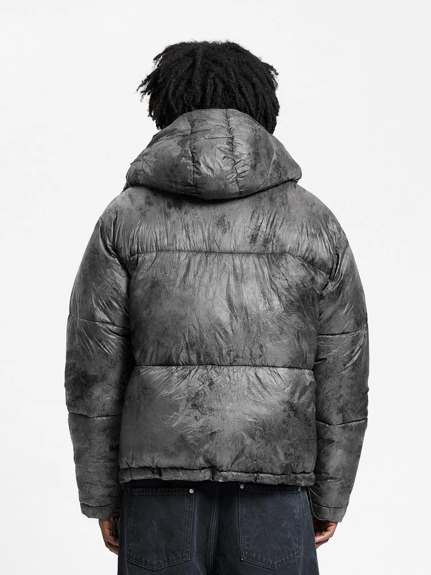 Пуховик RETERNITY Wrinkled Puffer Jacket Déliria Black