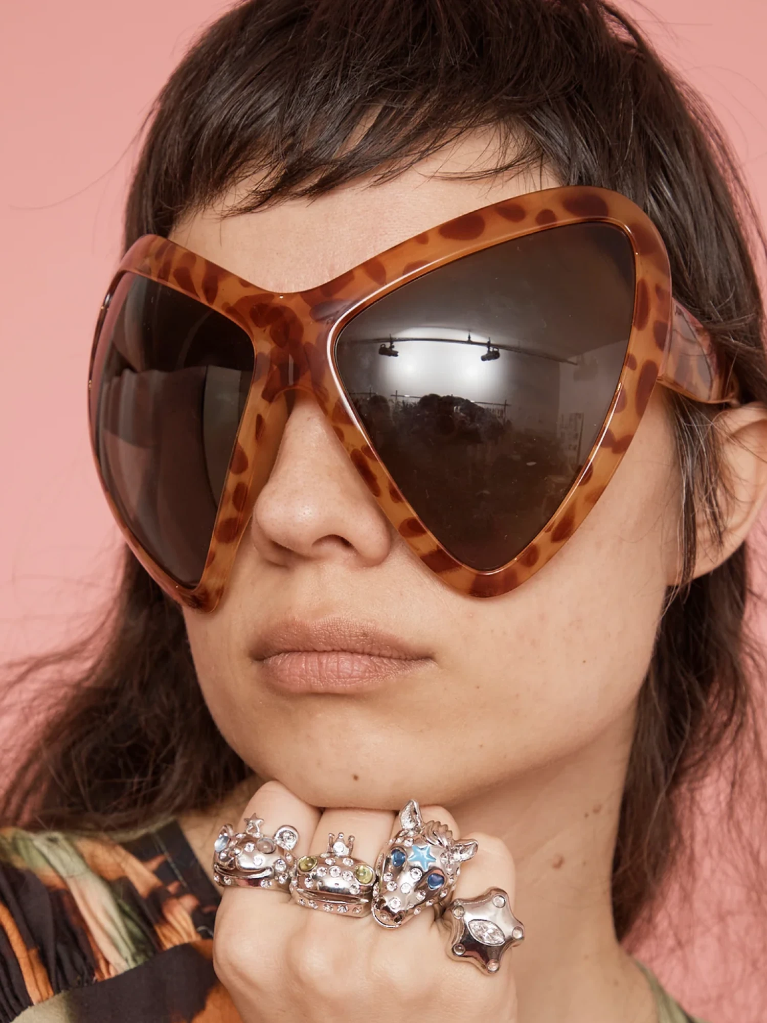 Очки Collina Strada Mariposa Sunglasses Light Tortoise