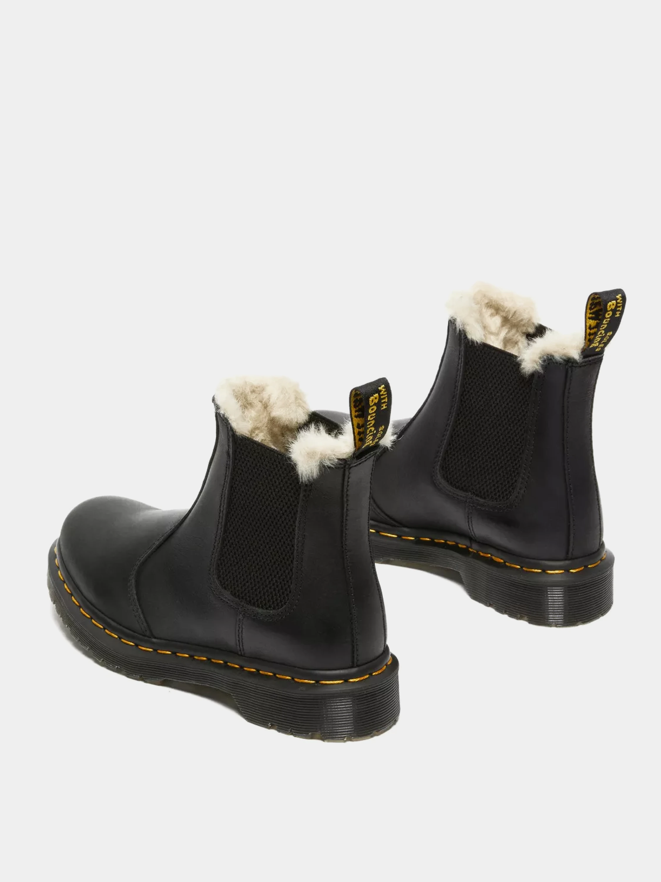 Женские челси Dr. Martens 2976 Faux Fur Lined Black
