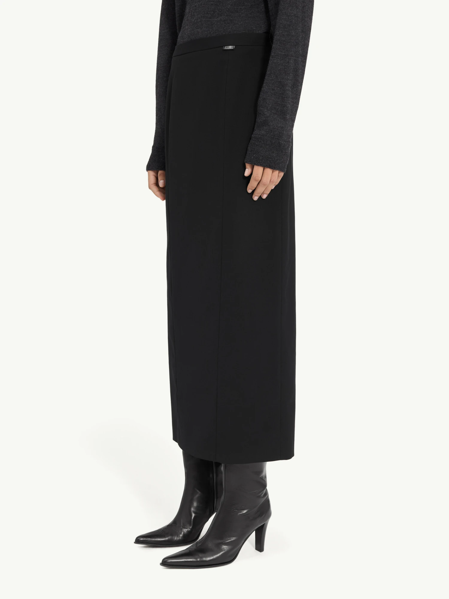 Женская юбка MM6 Maison Margiela Long Wool Black