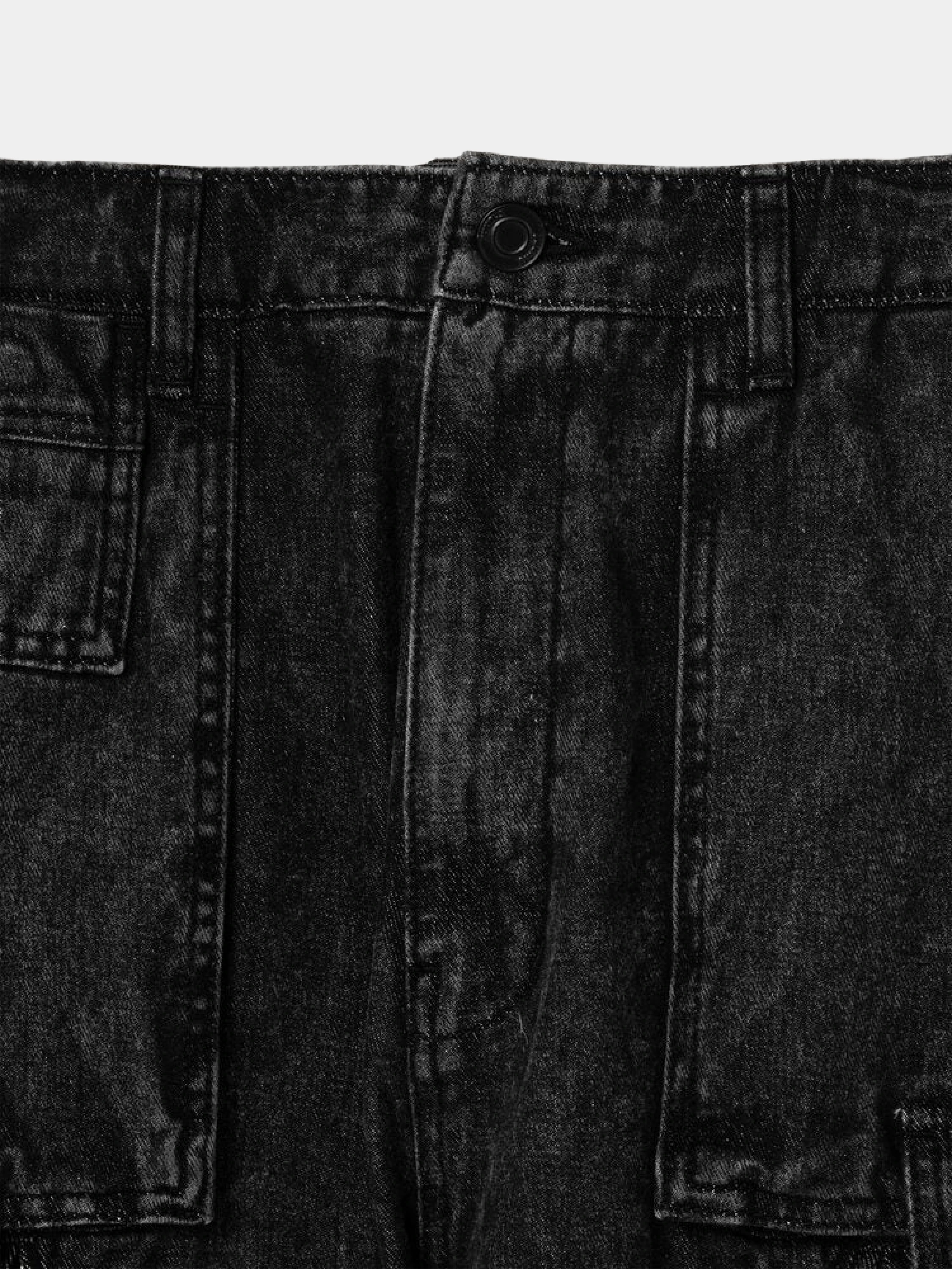 Шорты JUUN.J Panelled Denim Shorts Black