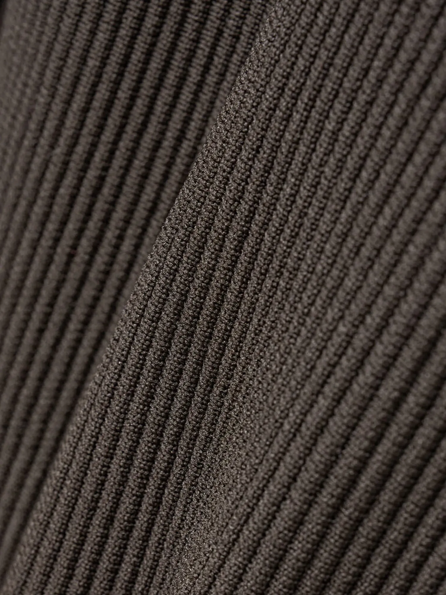 Кардиган AMOMENTO Mock Neck Zip-Up Dark Brown