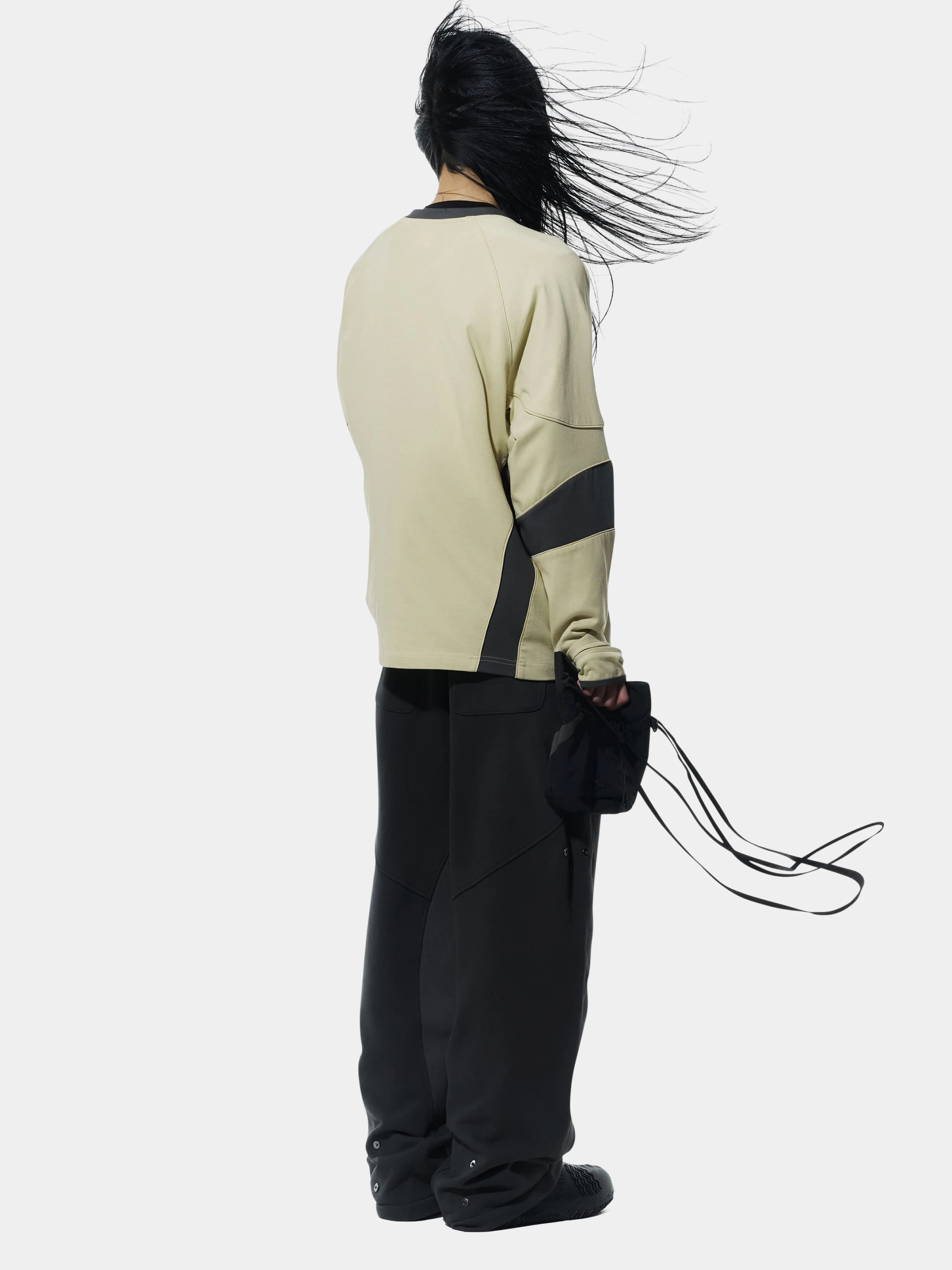 Лонгслив SAN SAN GEAR Piping Block Long Sleeves Yellow