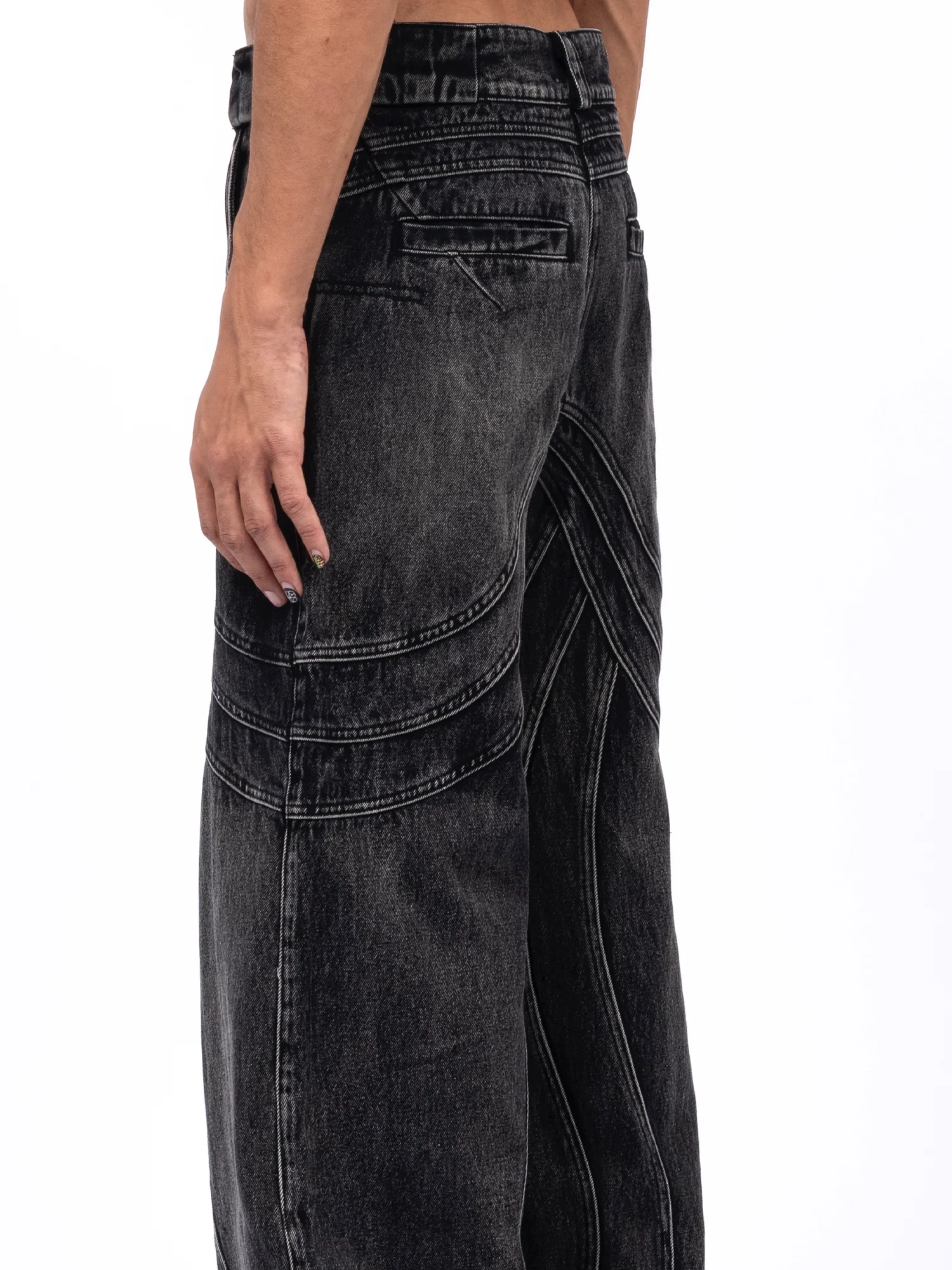 Джинсы NO/FAITH STUDIOS Wave Denim Black