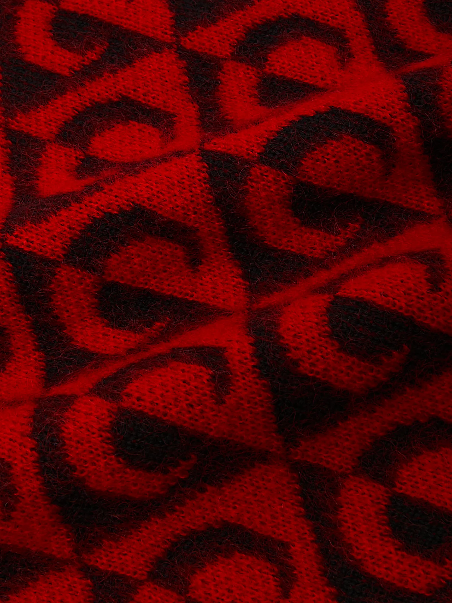 Жилет Marine Serre Moon Lozenge Knit V-Neck Black/Red