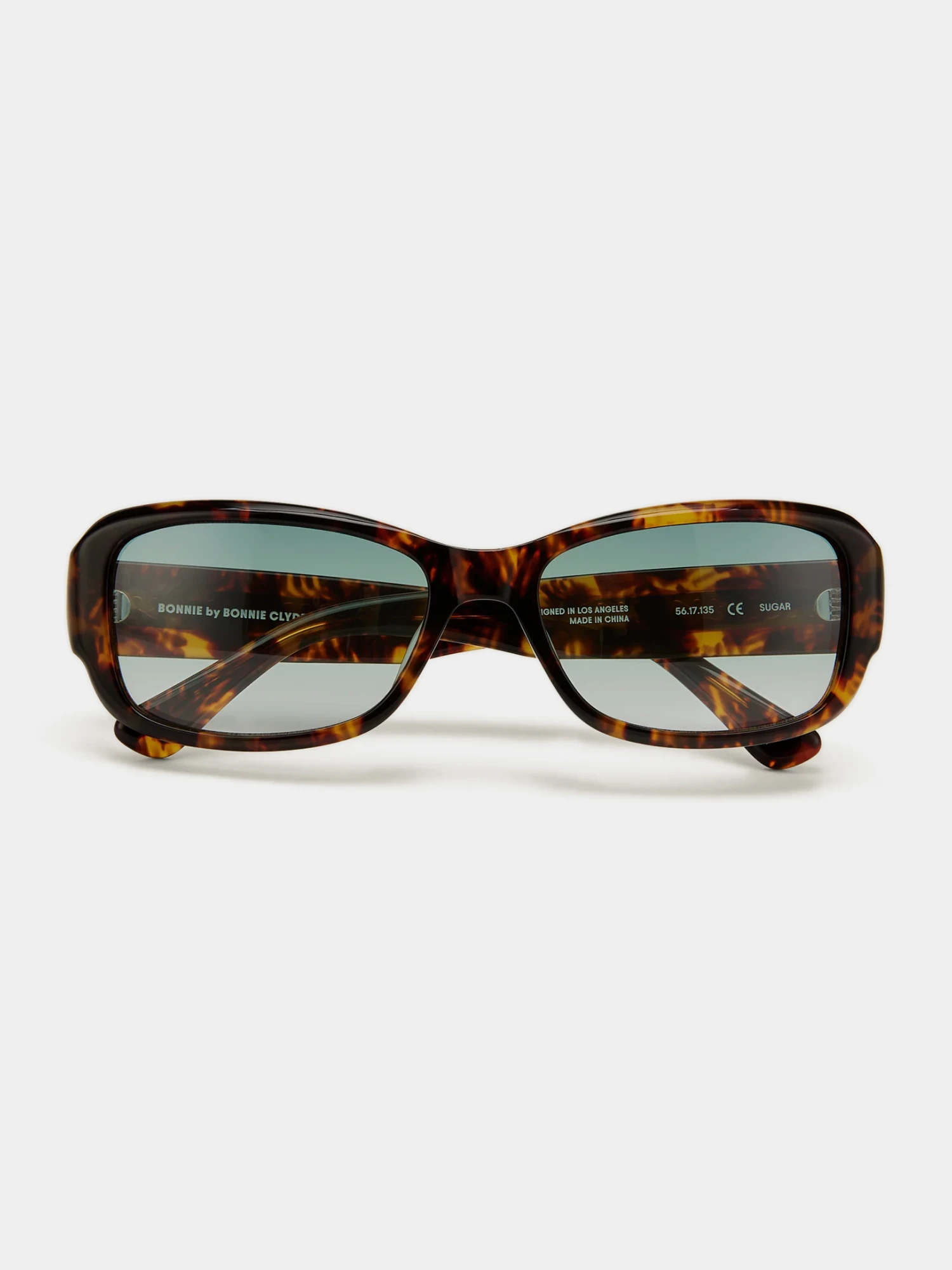 Очки Bonnie Clyde Sugar Tortoise & Green Gradient