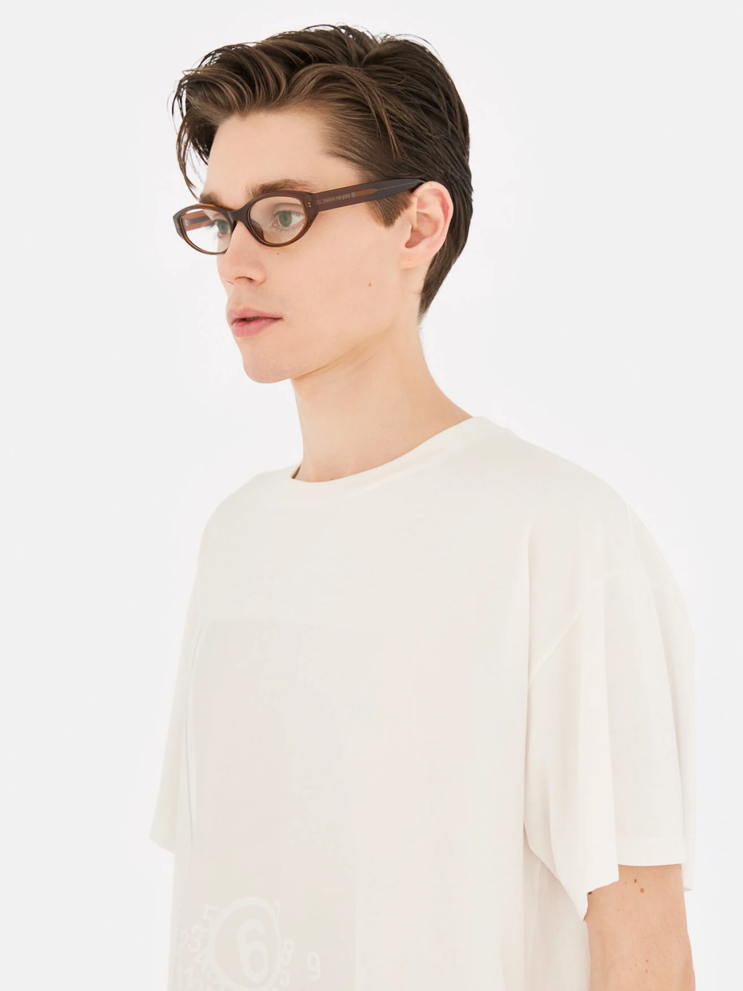 Очки MM6 Maison Margiela Lunettes 9 Optiques Marron