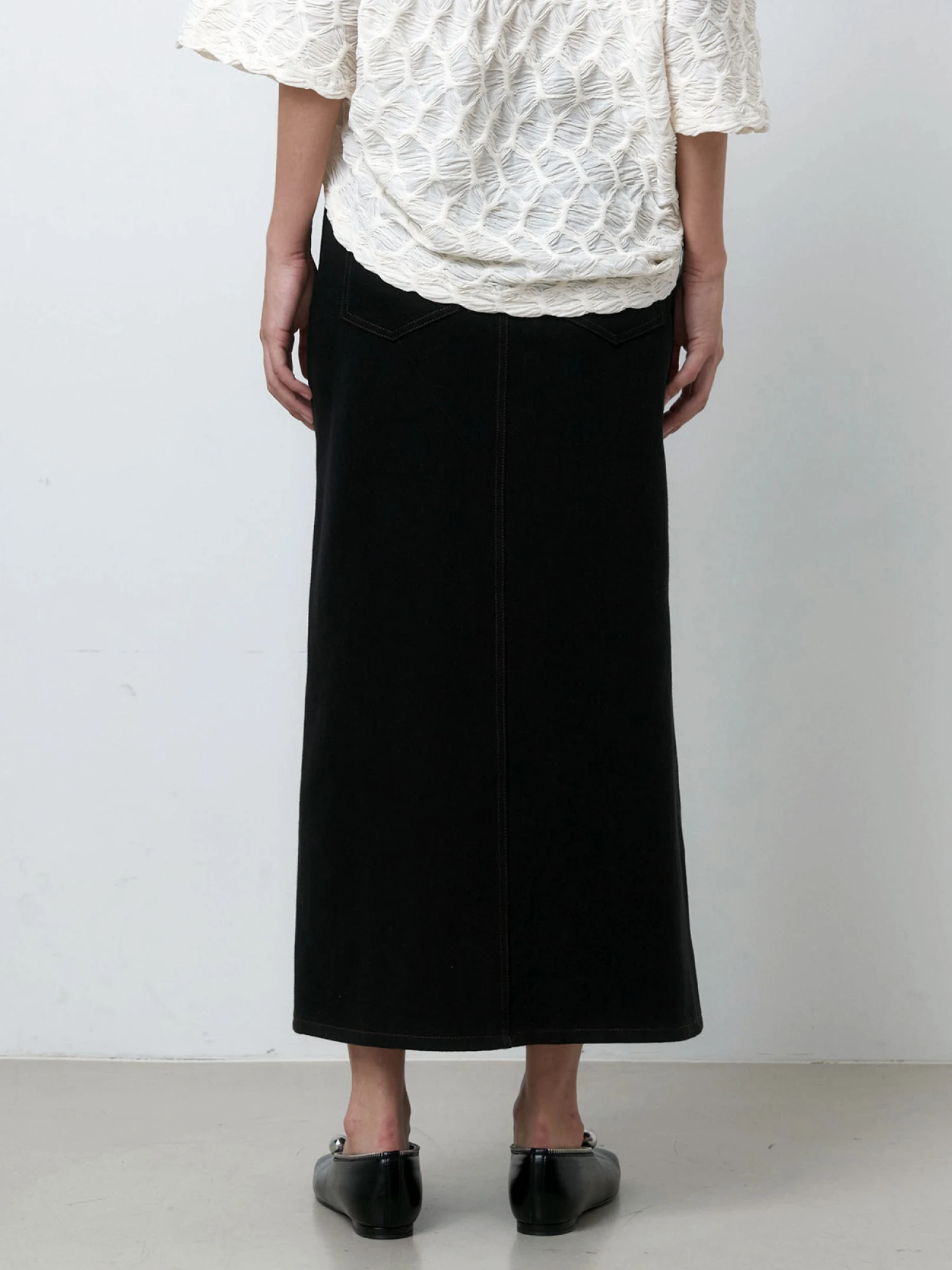 Женская юбка EPINGLER Folding Denim Long Black