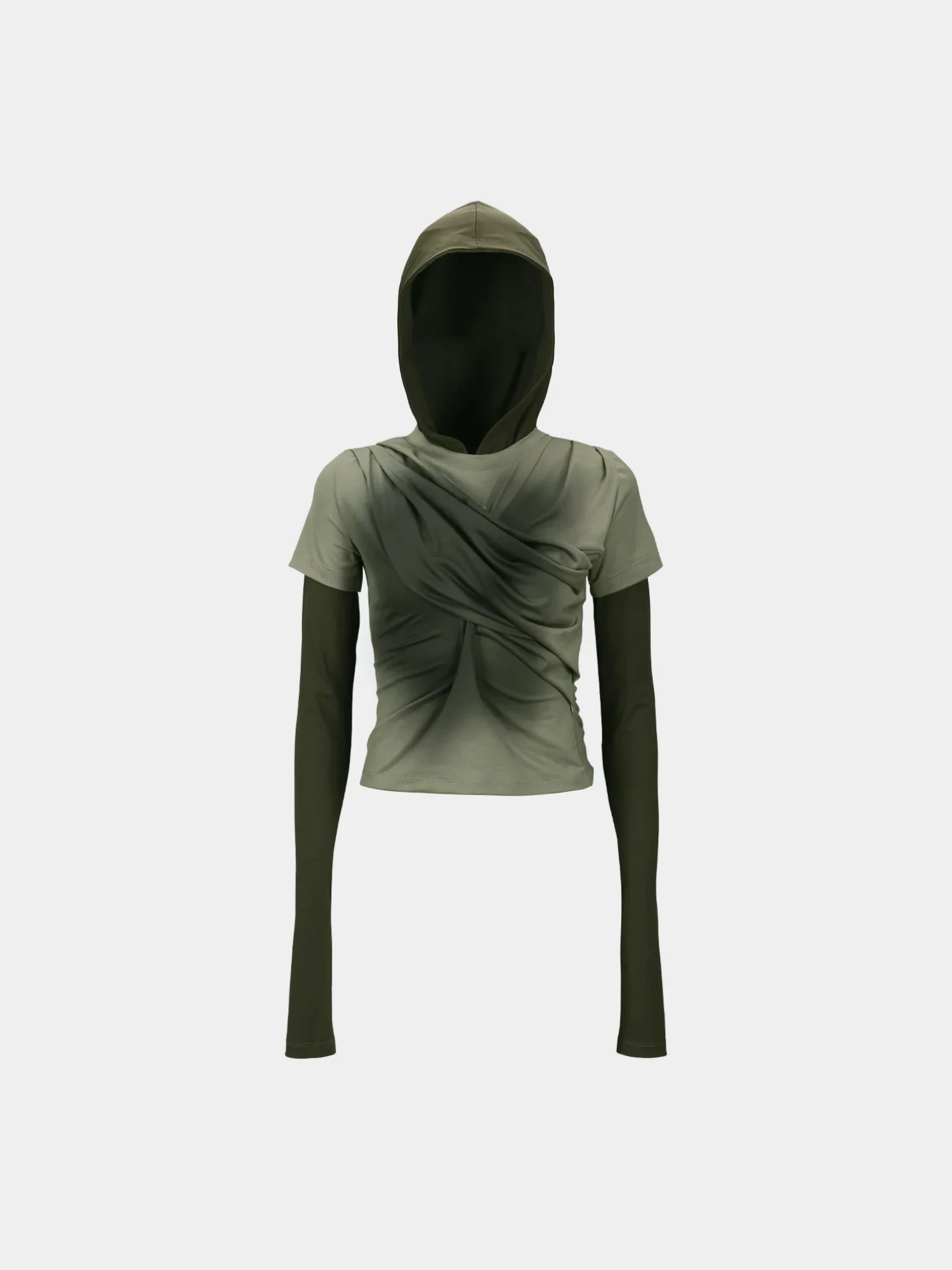 Женское худи Andersson Bell Gathered Jersey Green