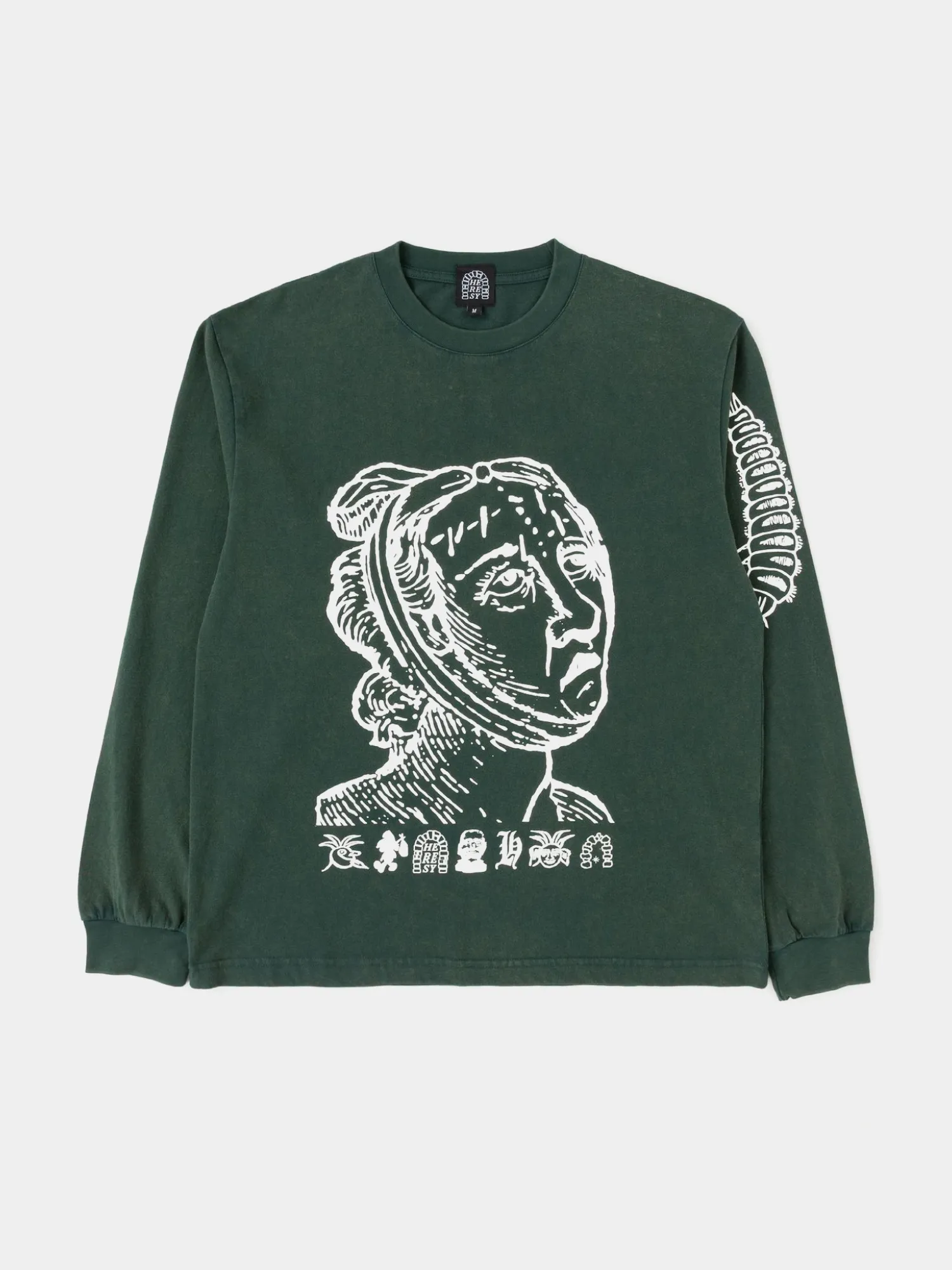 Лонгслив Heresy Sickness Green