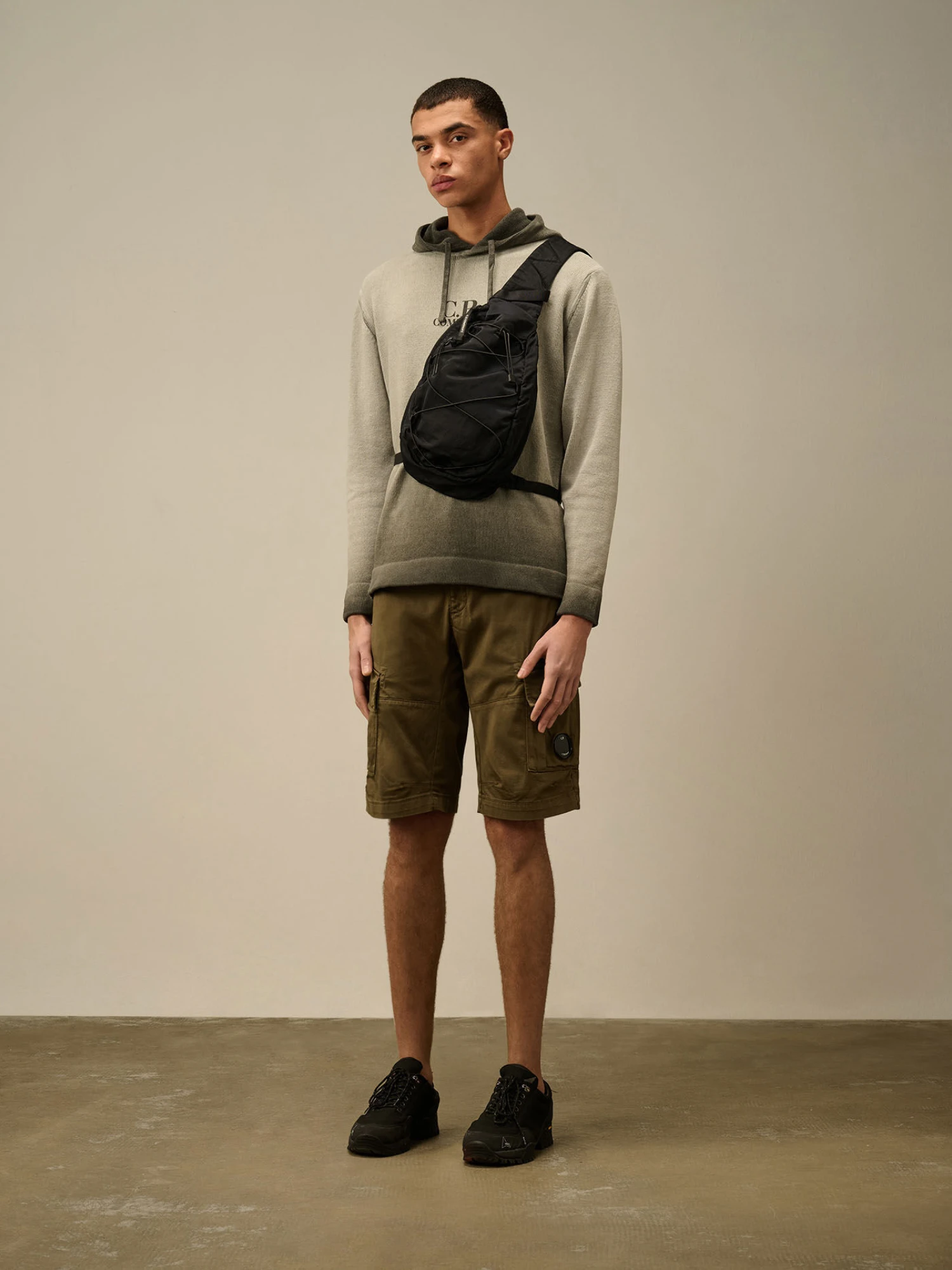 Худи C.P. Company Chenille Cotton Smoked Pearl
