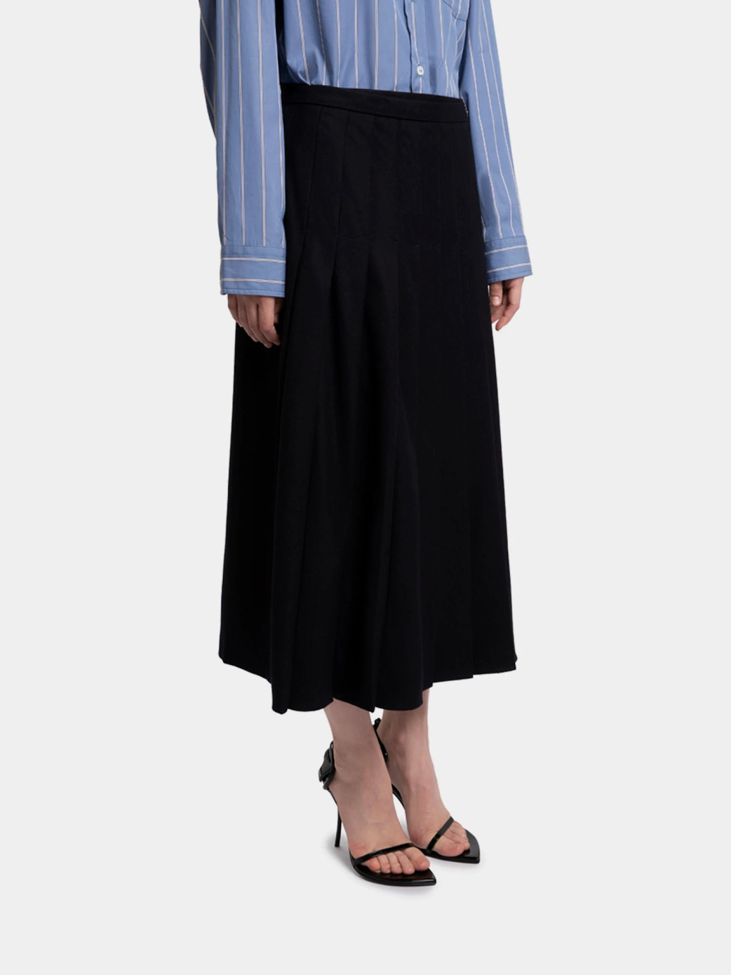 Женская юбка LE17SEPTEMBRE Pleated Wrap Navy