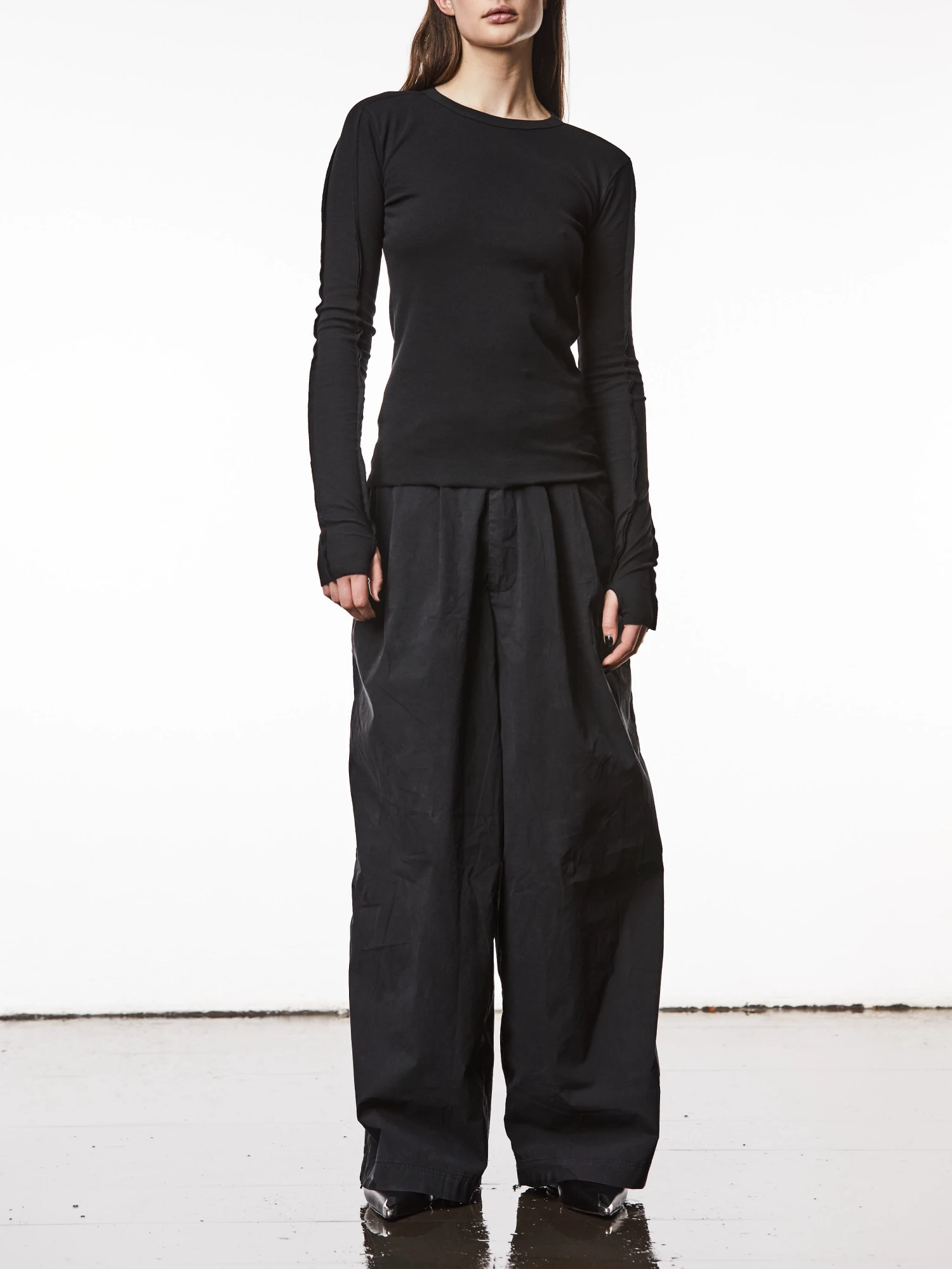 Лонгслив thom/krom W TS 561 Black