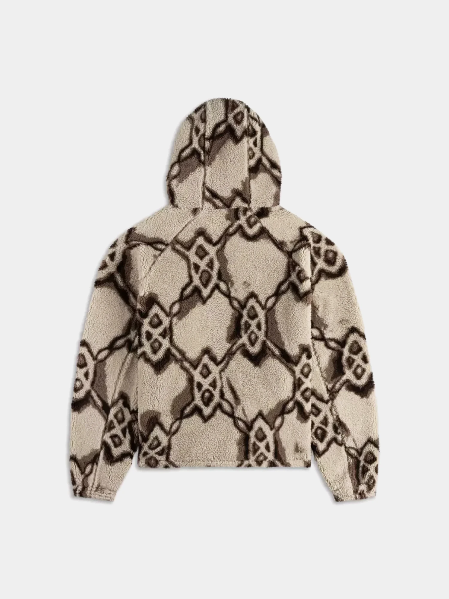 Флисовая куртка Daily Paper Burned Shield Sherpa Off White