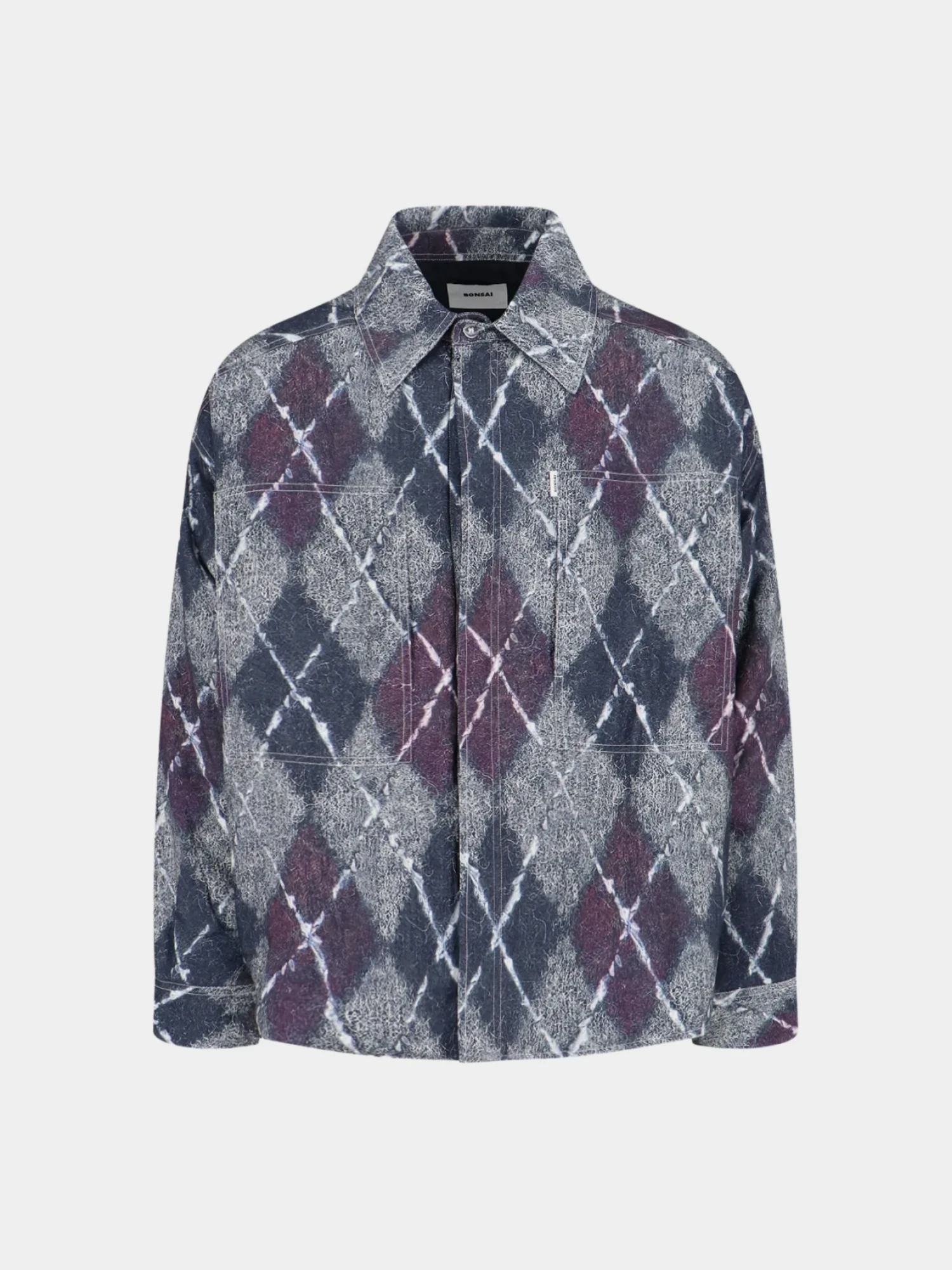 Овершот BONSAI Flannel Rombi Oversize White