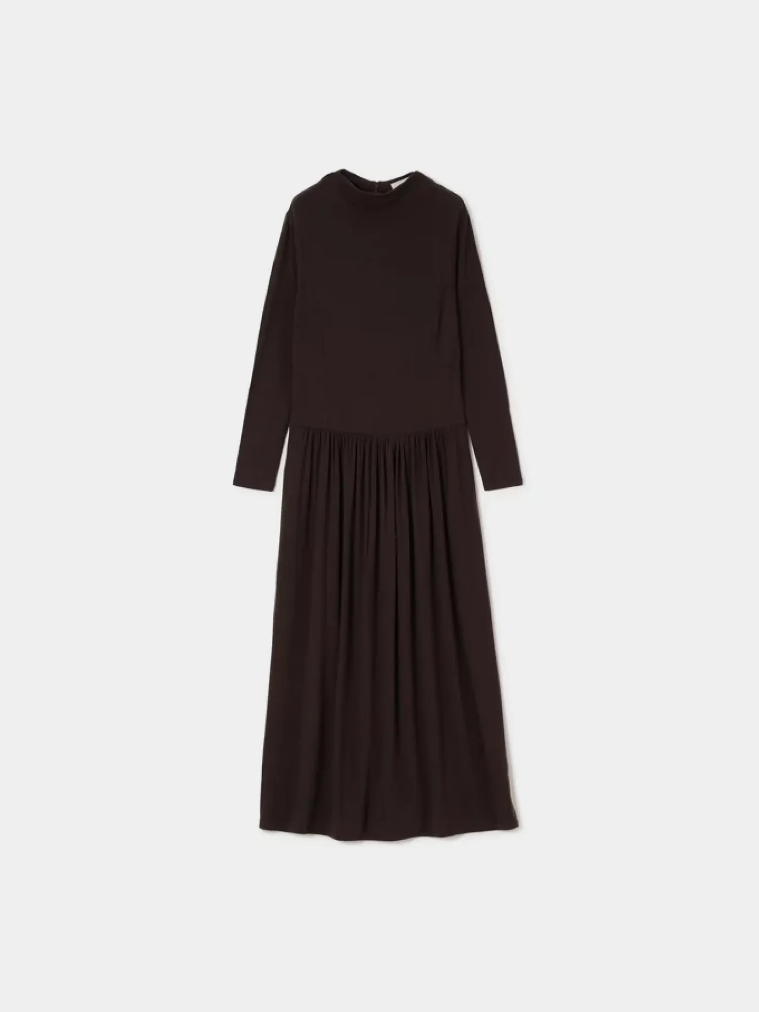 Женское платье AMOMENTO Mock Neck Jersey Brown