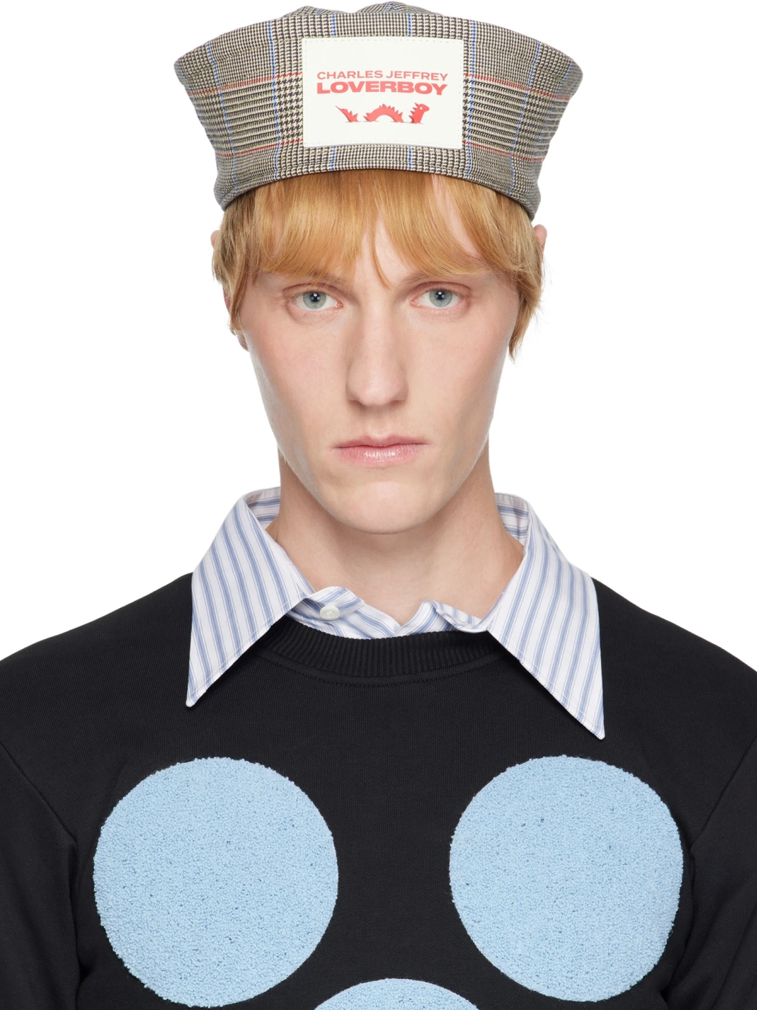 Берет Charles Jeffrey Loverboy Crown Sailor Beige