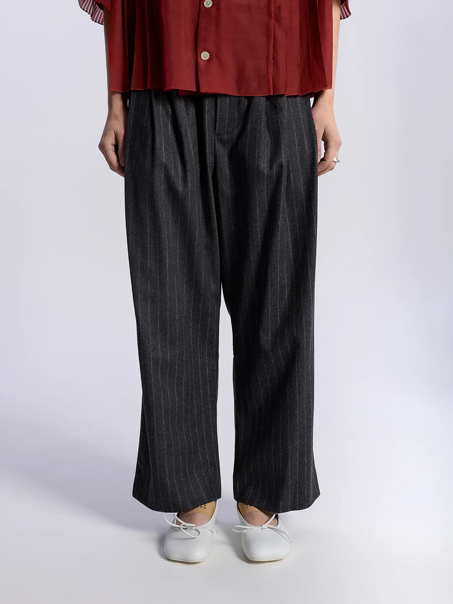 Брюки Hed Mayner 6 Pleat Pants Medium Grey