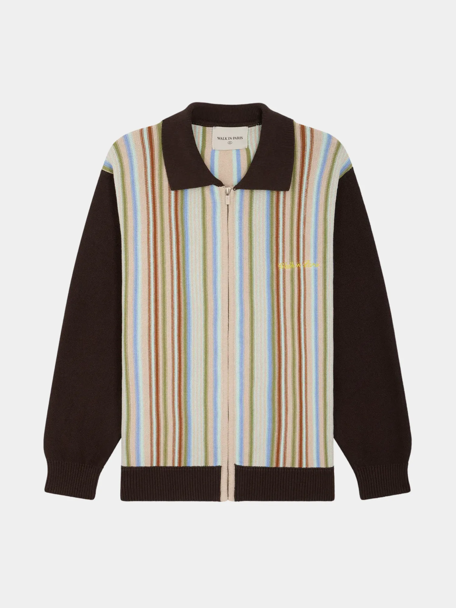 Кардиган Walk In Paris Pinstrips Zipped Brown