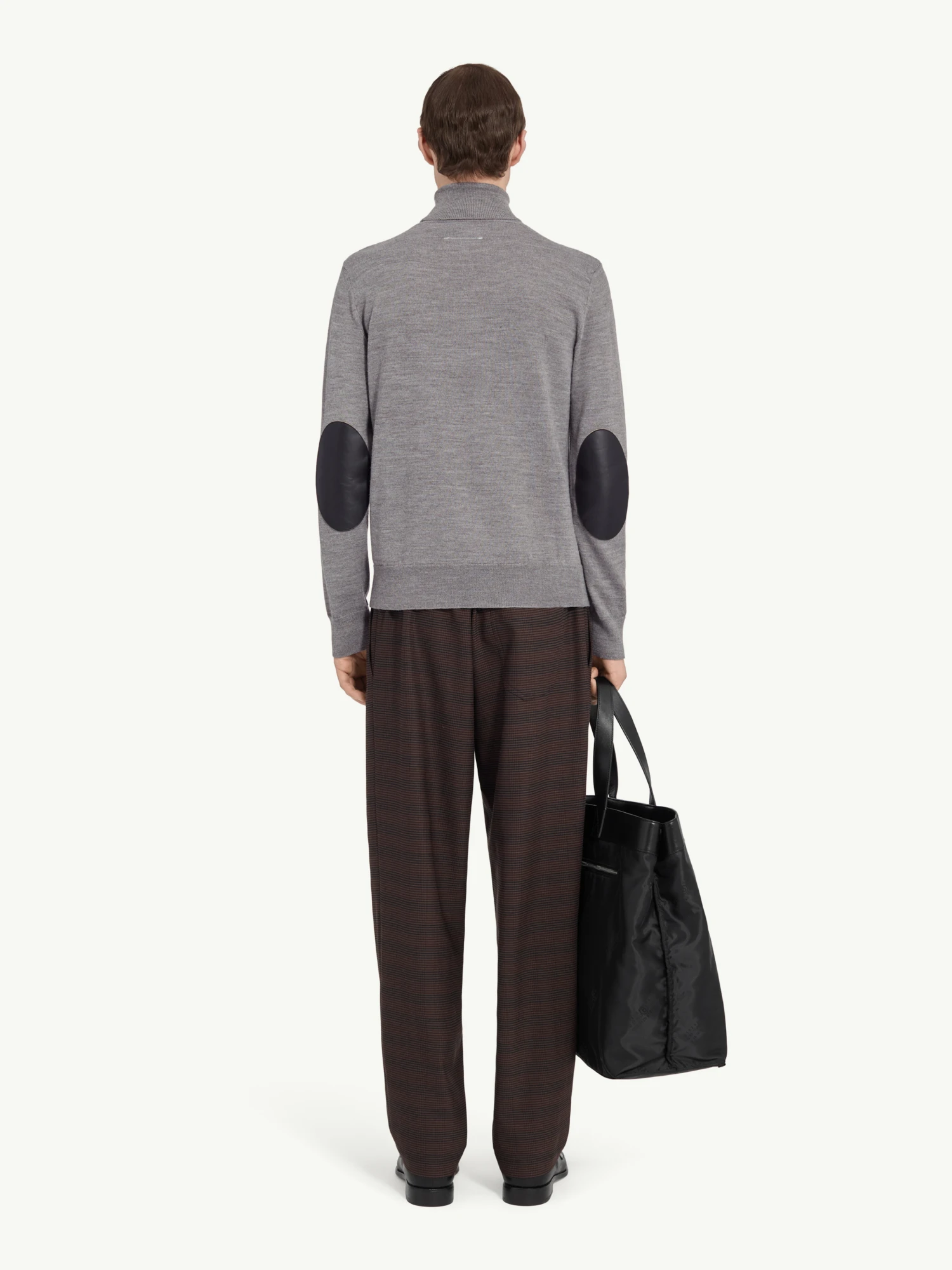 Свитер MM6 Maison Margiela Elbow Patch Grey Melange