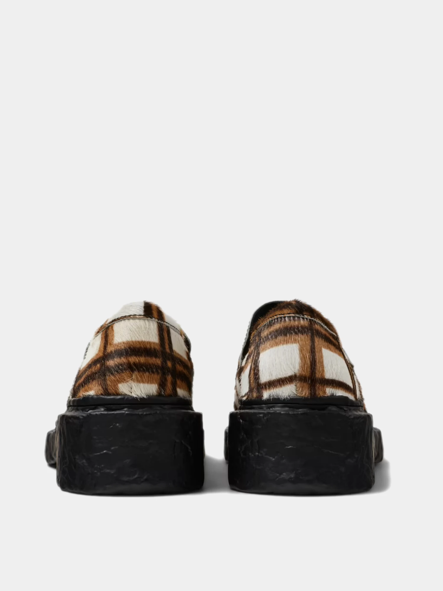 Женские лоферы CAMPERLAB Vamonos Cream-Brown Tartan