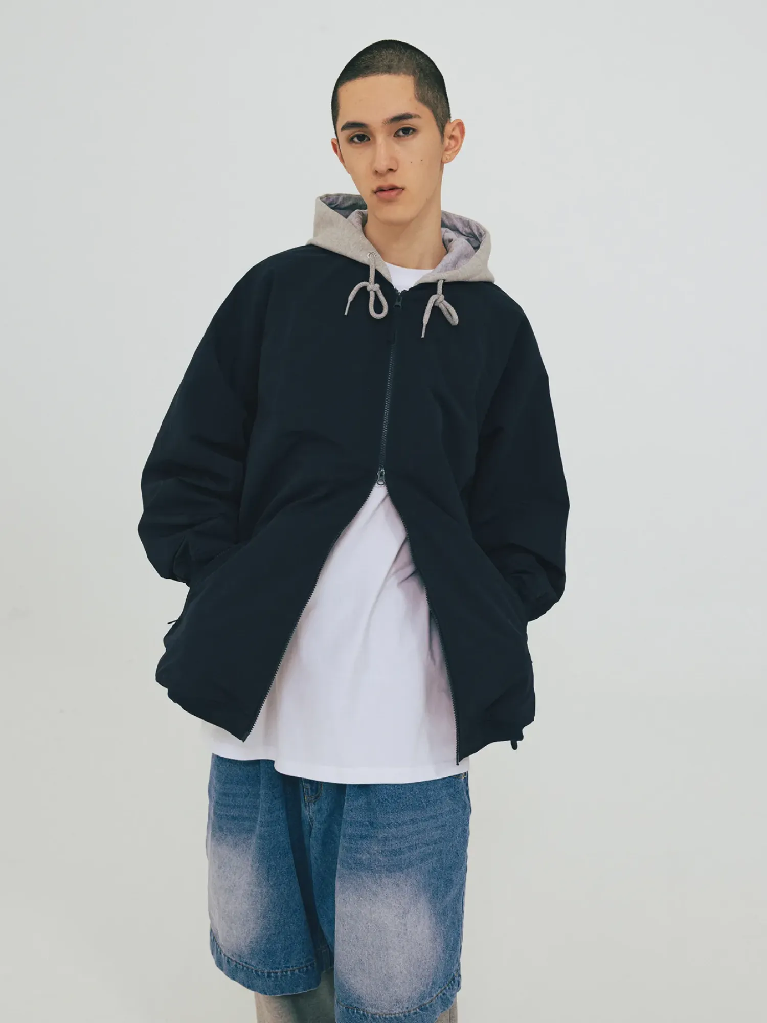 Бомбер ANGLAN Hoodie Blouson Jacket Navy