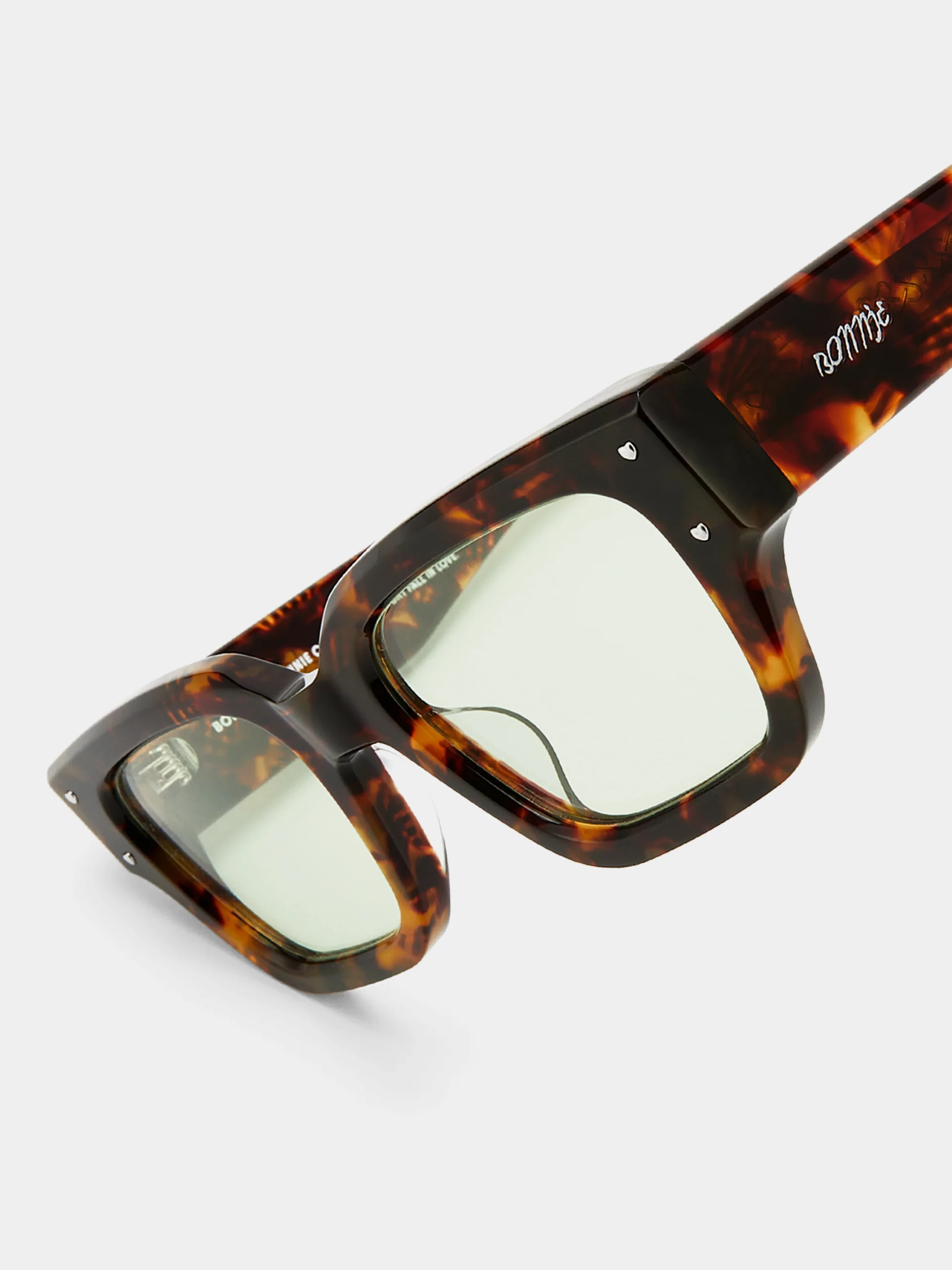 Очки Bonnie Clyde Punch Punch Tortoise & Green Tint