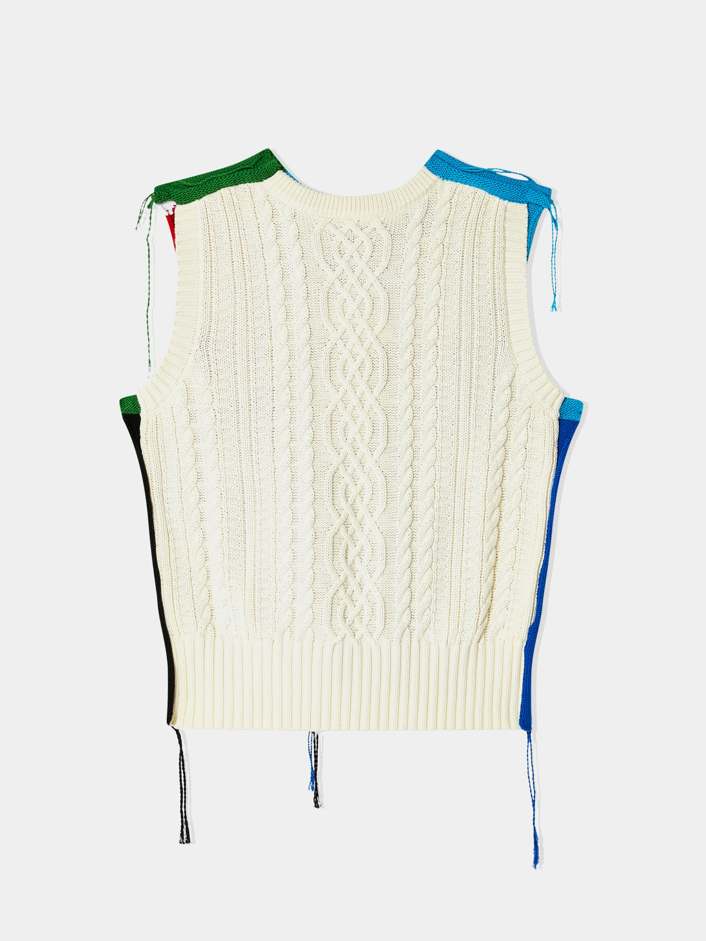 Жилет Charles Jeffrey Loverboy Patch Cable Vest Knit