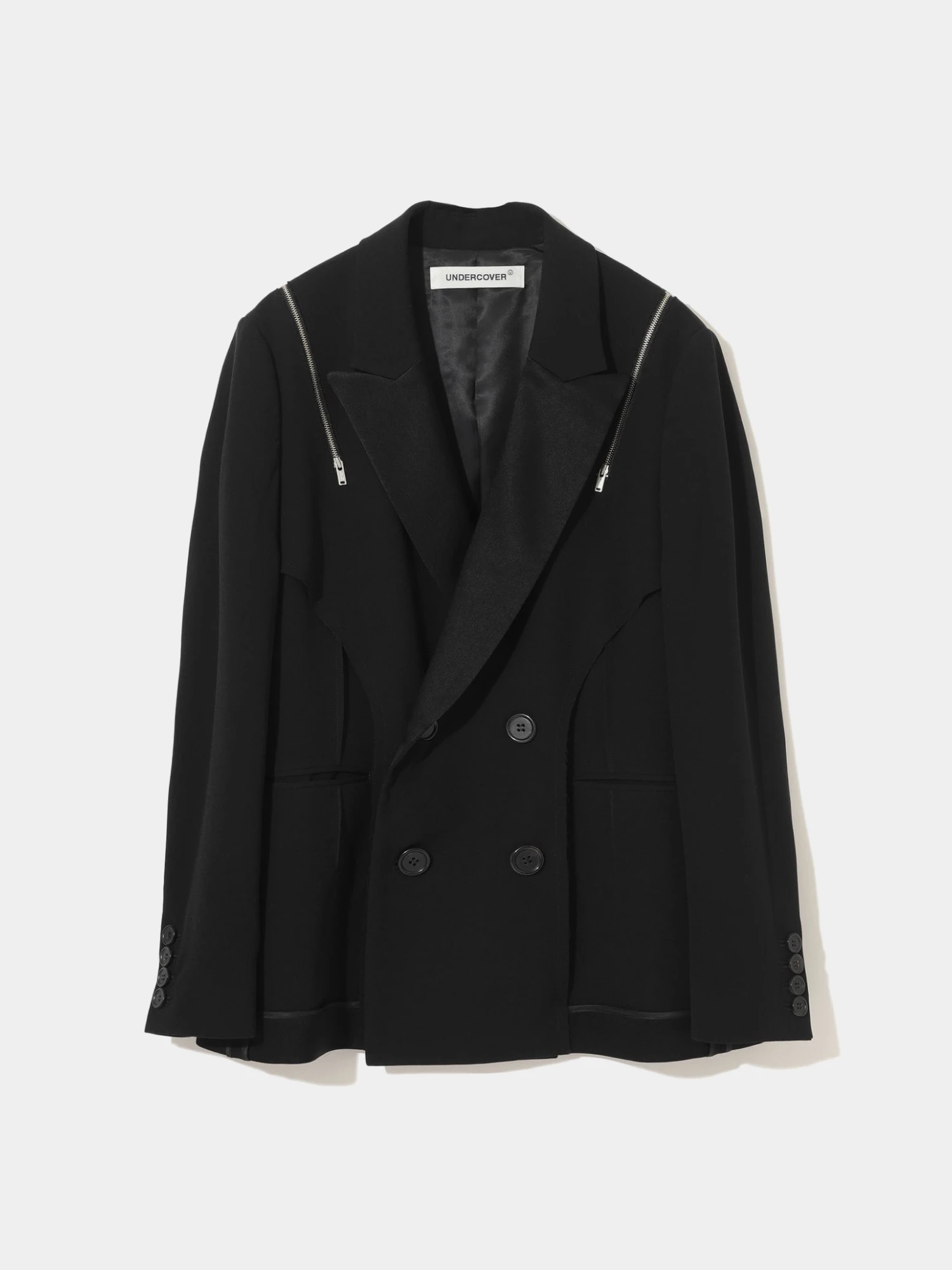 Женский пиджак UNDERCOVER Blend Inside-Out Satin Black